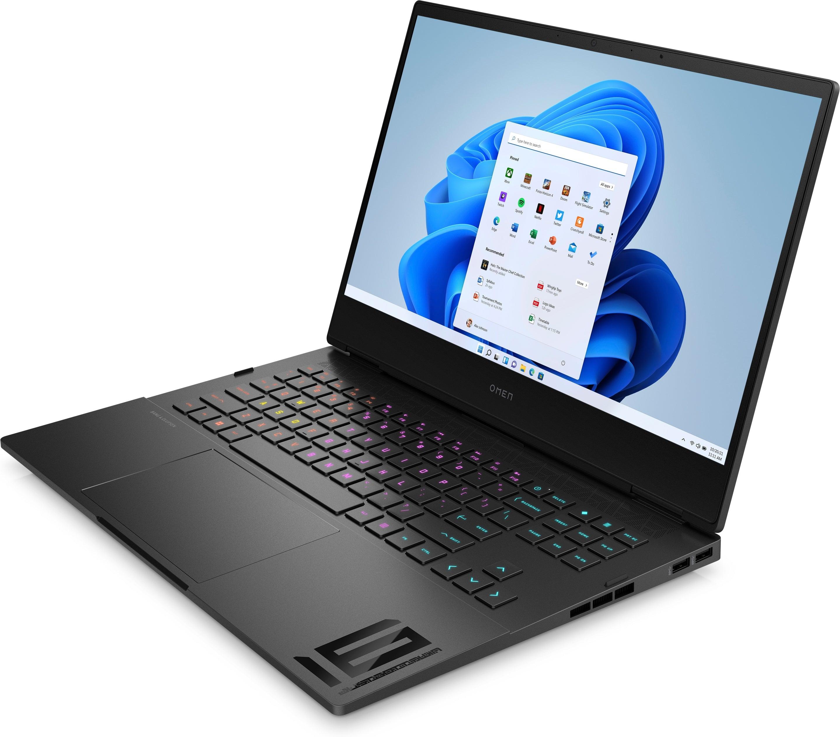 HP Omen 16-K0097TX Gaming Laptop (Shadow Black) | 16.1" FHD IPS (1920 x 1080) | i5-12500H | 16GB RAM | 512GB SSD | RTX™ 3060 | Windows 11 | MS Office Home & Student 2021 | HP Travel 18L 15.6 Backpack (Iron Grey) - Image 3