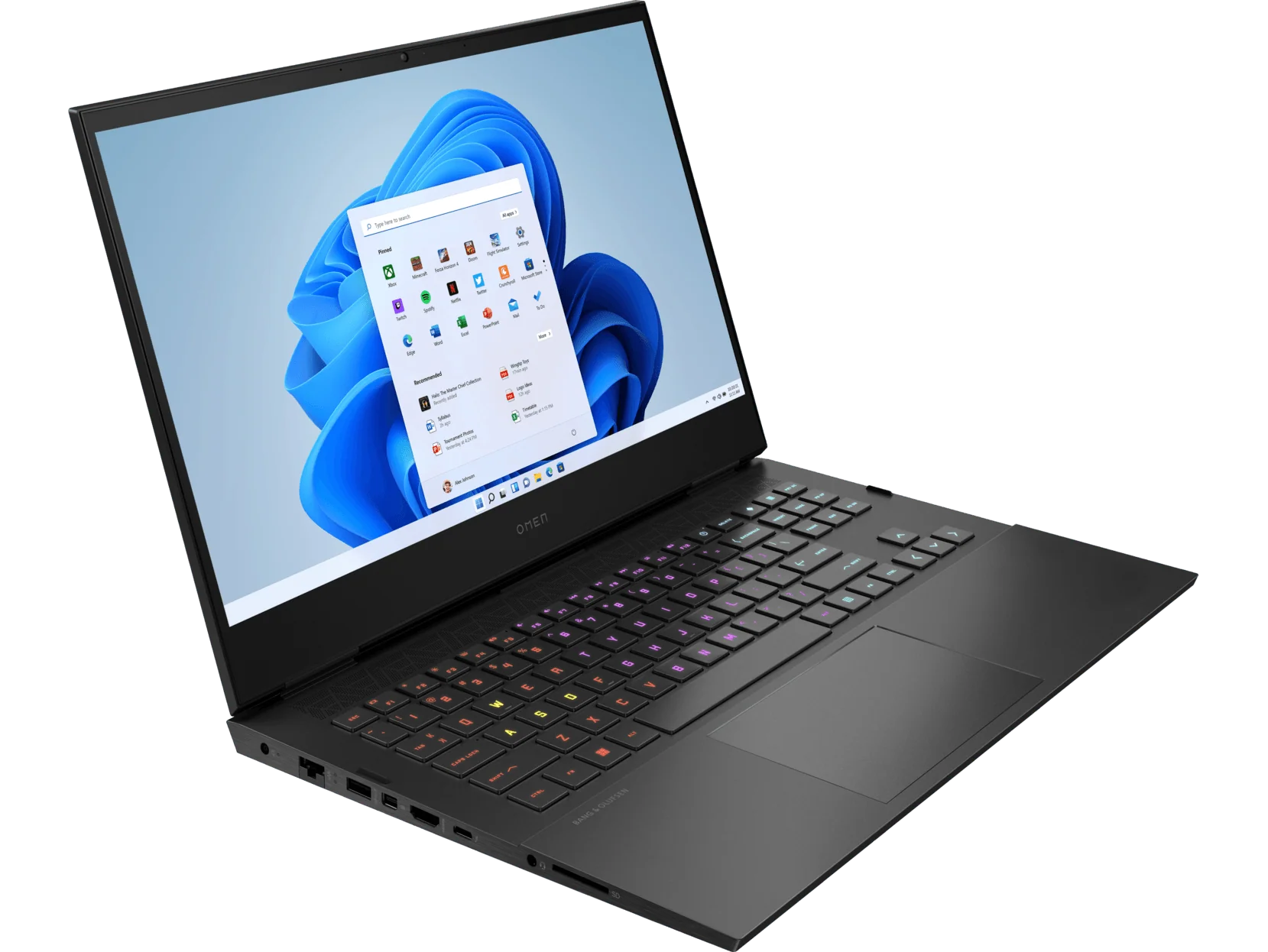 HP OMEN 16-K0098TX 165HZ Gaming Laptop (Shadow Black) | 16.1" QHD IPS | i7-12700H | 16GB DDR5 | 1TB SSD | RTX 3070Ti | Windows 11 Home + MS Office Home & Student 2021 + HP Travel 18L 15.6" Backpack (Iron Grey) - Image 4