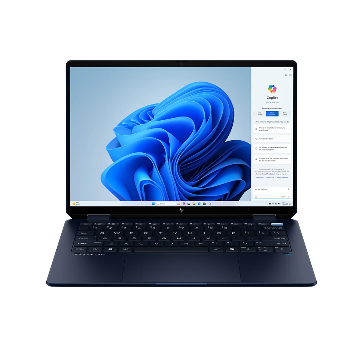 HP OmniBook Ultra Flip 14-fh0089TU Laptop (Atmospheric Blue) | 14" 2.8K (2880x1800) 120Hz OLED Touch | Intel Core Ultra 9 288V | 32GB RAM | 2TB SSD | Intel Arc Graphics | Windows 11 Home | MS Office Home 2024+MS 365 Basic+HP Everyday 16" Laptop Briefcase - Image 2
