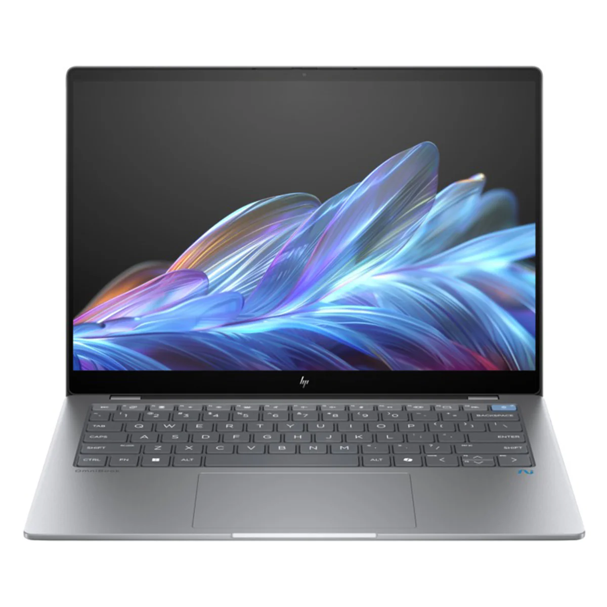 HP OmniBook X 14-FE0015QU Laptop (Meteor Silver Aluminum) | 14" 2.2K (2240x1400) IPS | Snapdragon X Elite X1E-78-100 | 16GB RAM | 1TB SSD | Qualcomm Adreno GPU | Windows 11 Home | MS Office Home & Student 2021 + HP Prof 17.3 Backpack - Image 2
