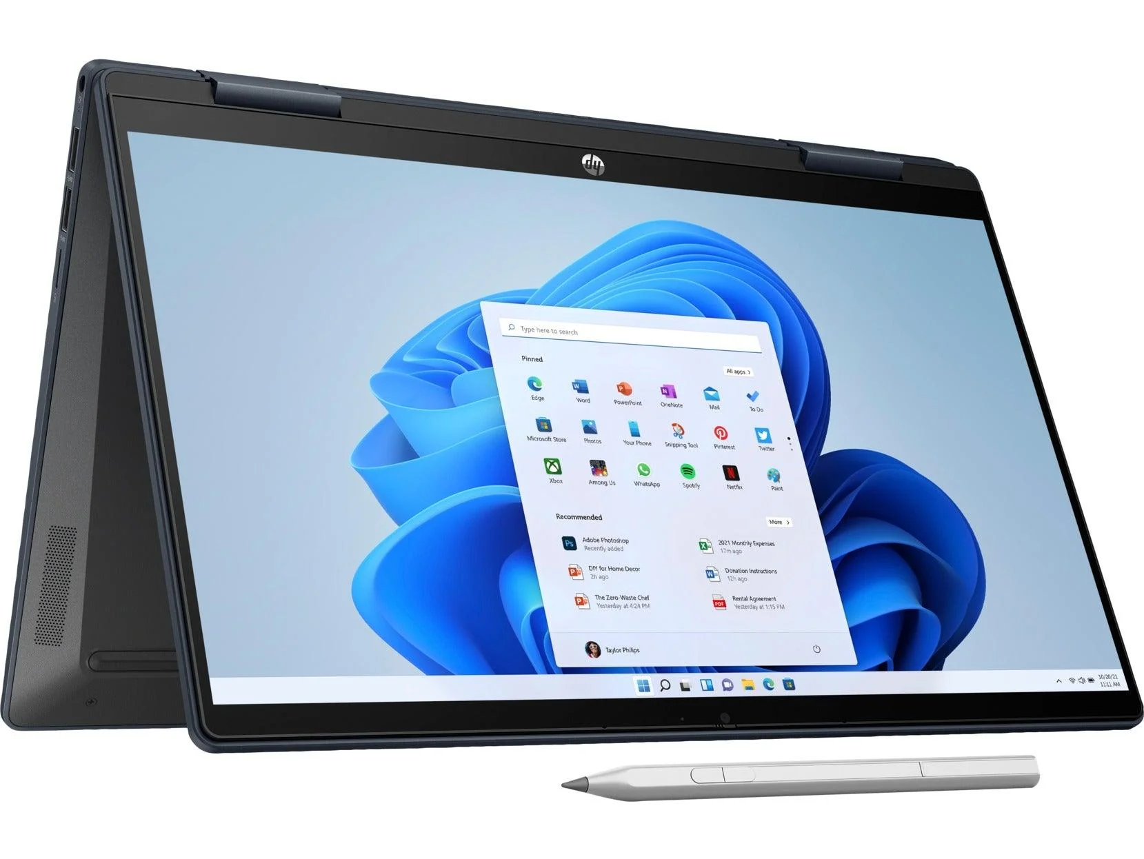 HP Pavilion X360 14-EK0121TU FHD 2-IN-1 Laptop (Space Blue) | 14" FHD | i3-1215U | 8 GB RAM | 512 GB SSD | Intel® UHD Graphics | Windows 11 Home | MS Office H&S 2021 | Stylus Pen | HP Prelude 15.6-Inch Topload Bag - Image 6