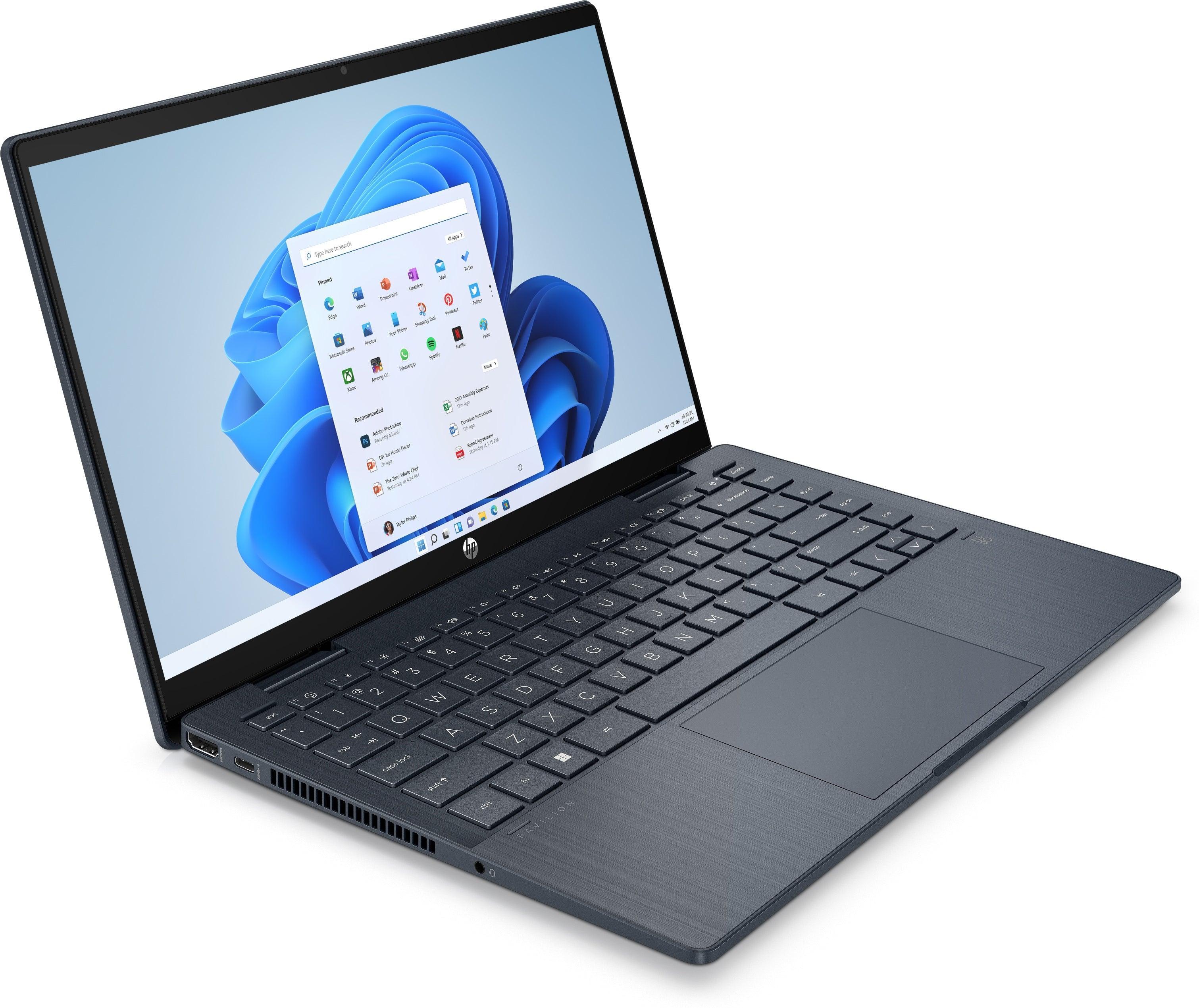 HP Pavilion X360 14-EK0123TU 2-In-1 Laptop (Space Blue) | 14" FHD (1920 x 1080) | i7-1255U | 16GB RAM | 512GB SSD | Intel Iris Xe Graphics | Windows 11 Home | MS Office H&S 2021 | Stylus Pen | HP Prelude 15.6-Inch Topload Bag - Image 6