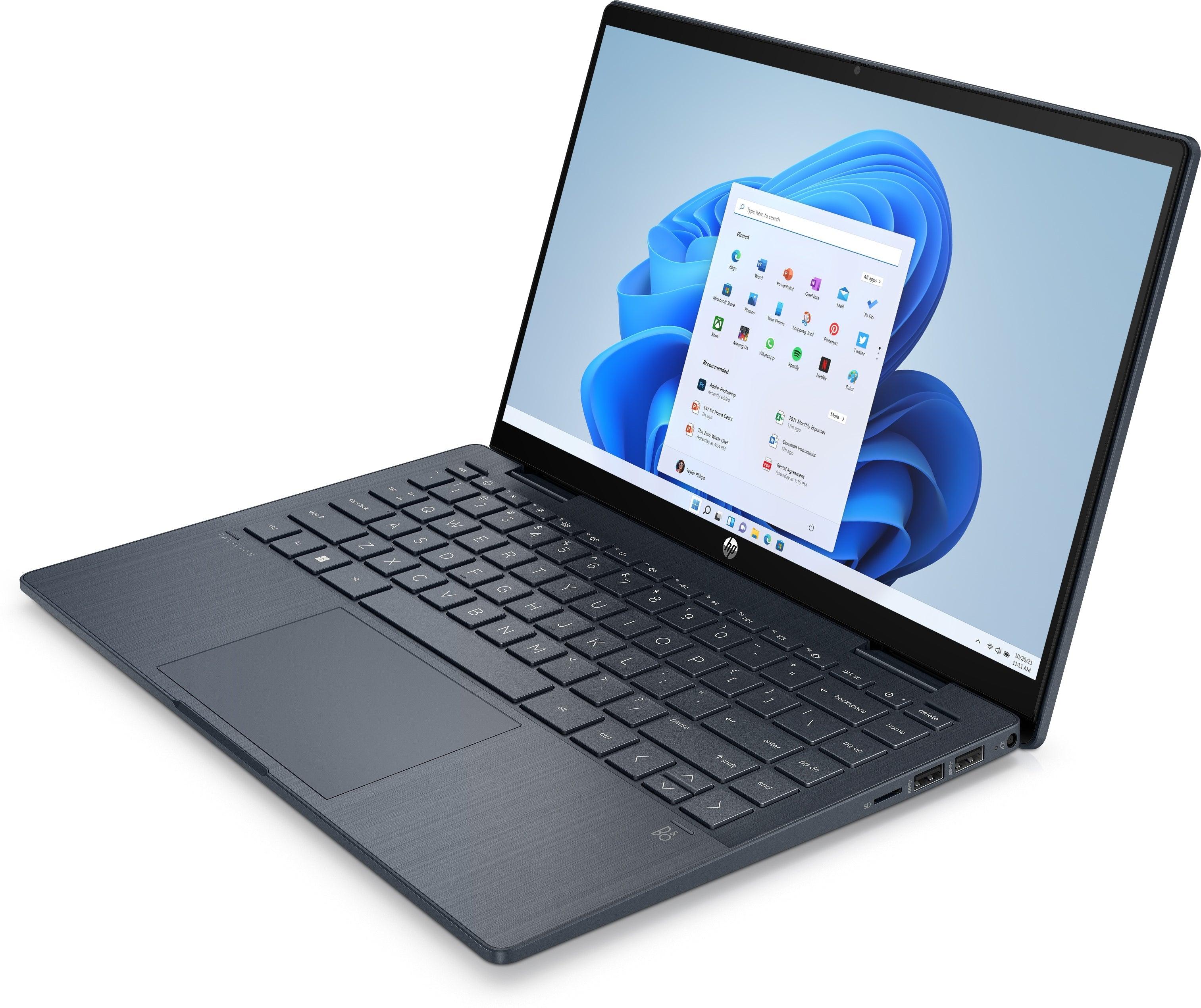 HP Pavilion X360 14-EK1061TU 2-In-1 Laptop (Space Blue) | 14" FHD (1920X1080) | I5-1335U | 16GB RAM | 512GB SSD | Intel Iris XE | Windows 11 Home | MS Office Home & Student 2021 | Stylus Pen | HP Prelude 15.6" Topload Bag - Image 2