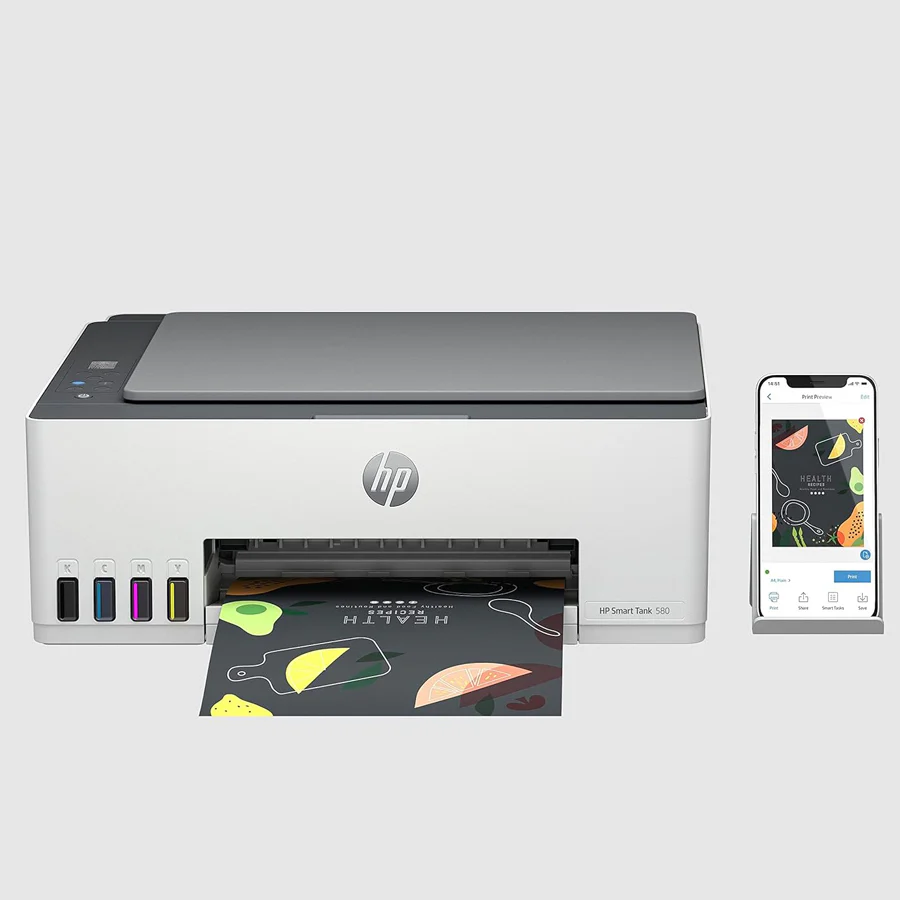 HP Smart Tank 580 All-in-One Wireless Printer (1F3Y2A) - Image 4
