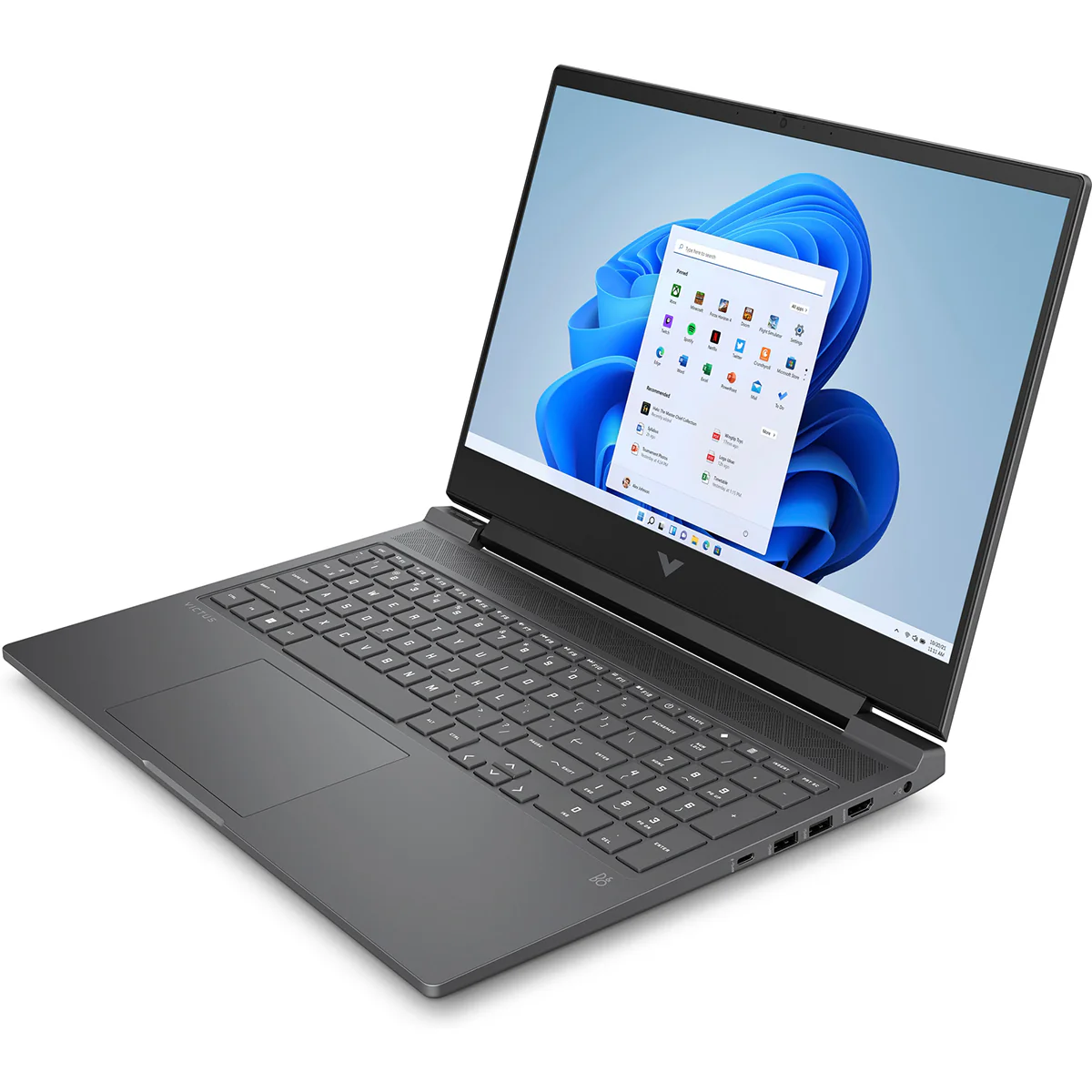 HP Victus 16-S0021AX Gaming Laptop (Mica Silver) | 16.1" FHD (1920x1080) | 144Hz IPS | Ryzen 5 7640HS | 16GB RAM | 512GB SSD | RTX 4050 | Windows 11 Home | MS Office Home & Student 2021 | HP Prelude Topload Bag - Image 5