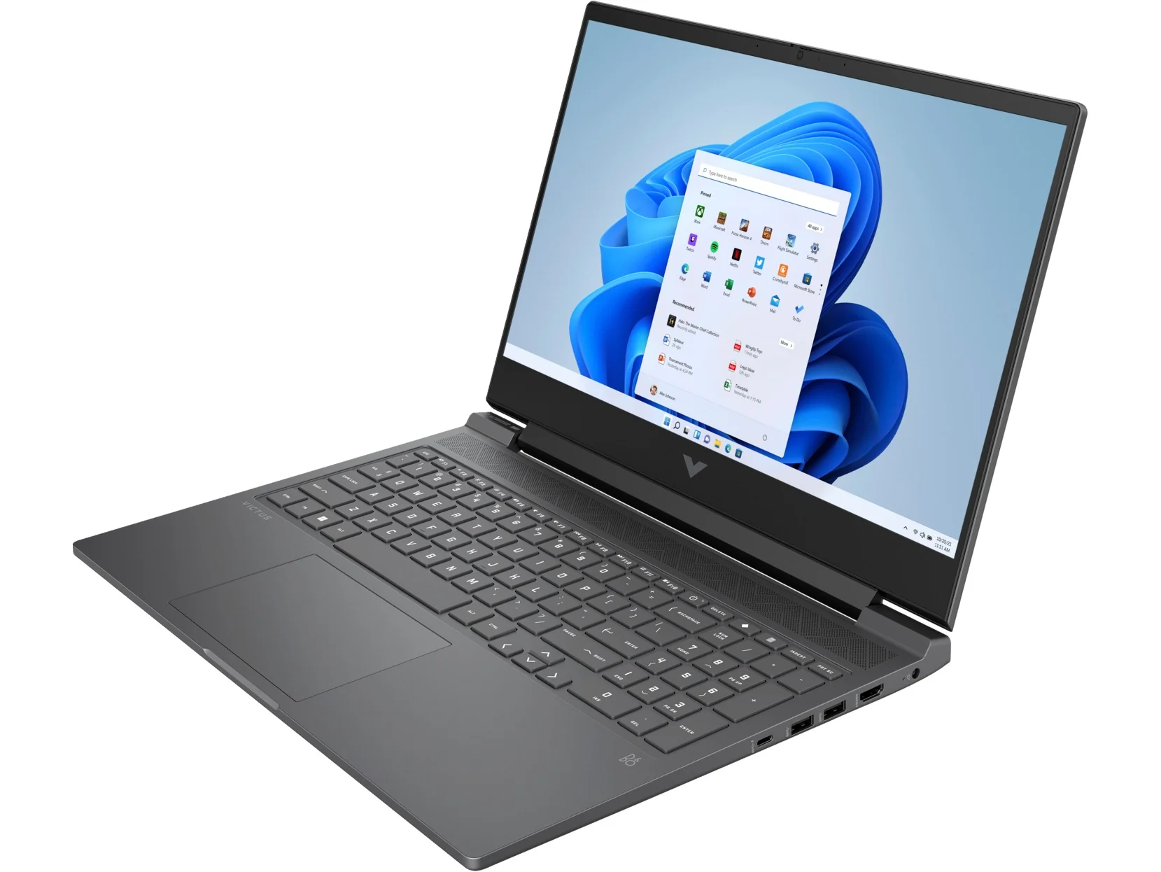 HP Victus 16-S0057AX Gaming Laptop (Mica Silver) | 16.1” FHD (1920x1080) 144Hz | Ryzen 5 7640HS | 16GB RAM | 512 GB SSD | RTX™ 4050 | Windows 11 Home |  MS Office Home & Student 2021 | HP 2Z8P4AA Sling Bag - Image 3