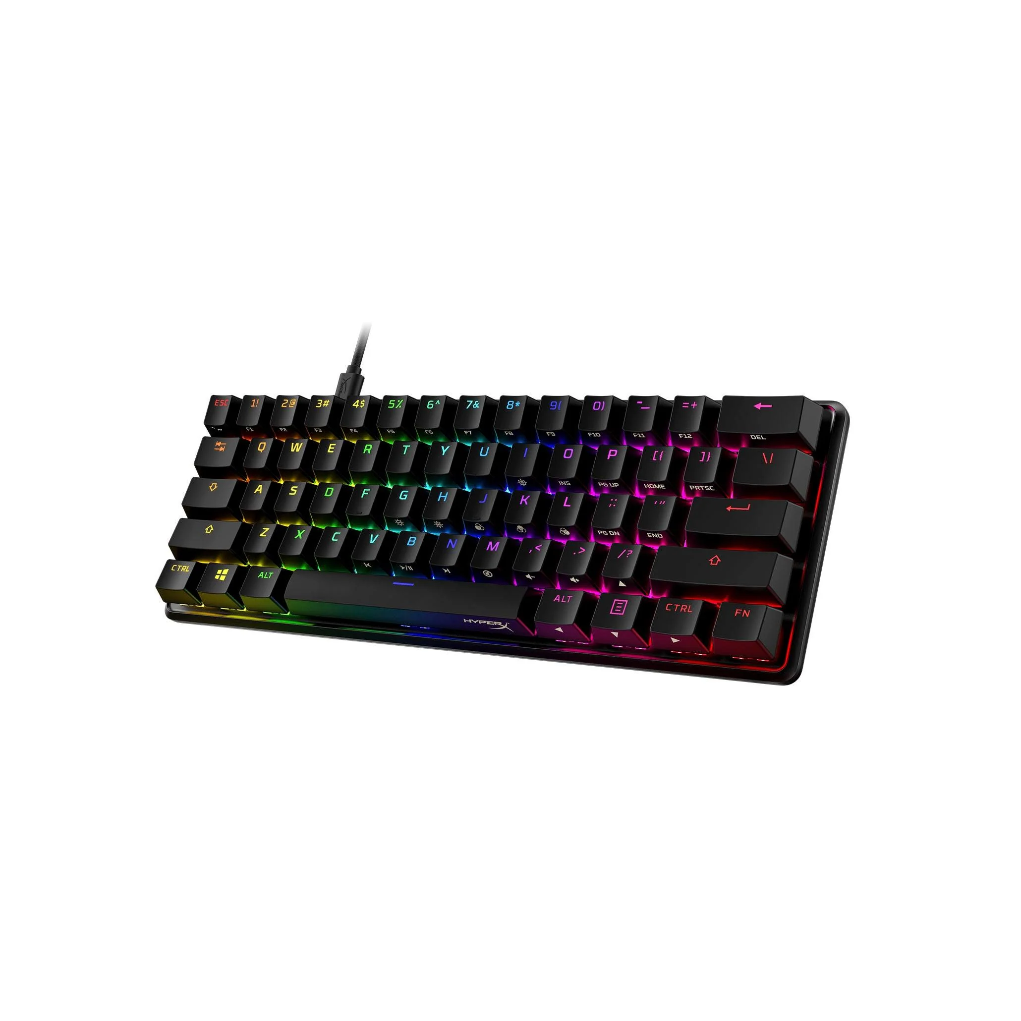Hyperx Alloy Origins 60 RGB Mechanical Gaming Keyboard (Black) (Aqua Tactile Switch) - Image 3