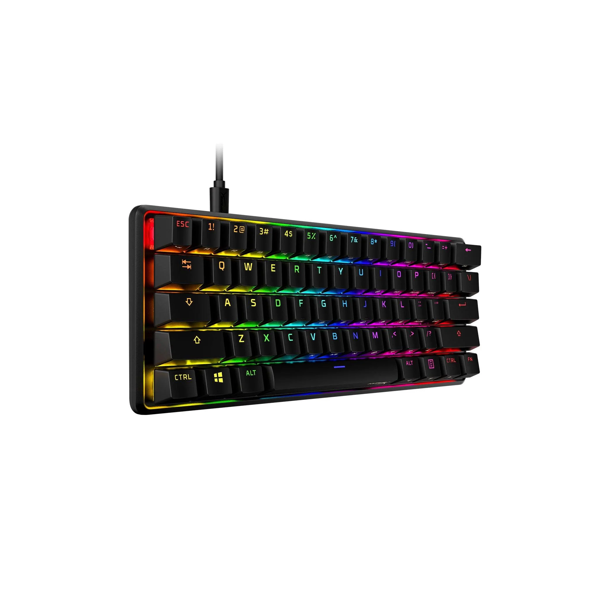 Hyperx Alloy Origins 60 RGB Mechanical Gaming Keyboard (Black) (Aqua Tactile Switch) - Image 4