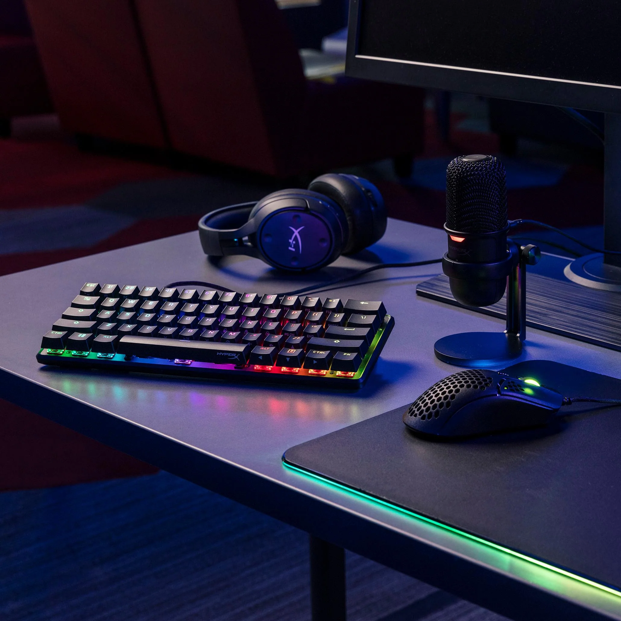 Hyperx Alloy Origins 60 RGB Mechanical Gaming Keyboard (Black) (Aqua Tactile Switch) - Image 8