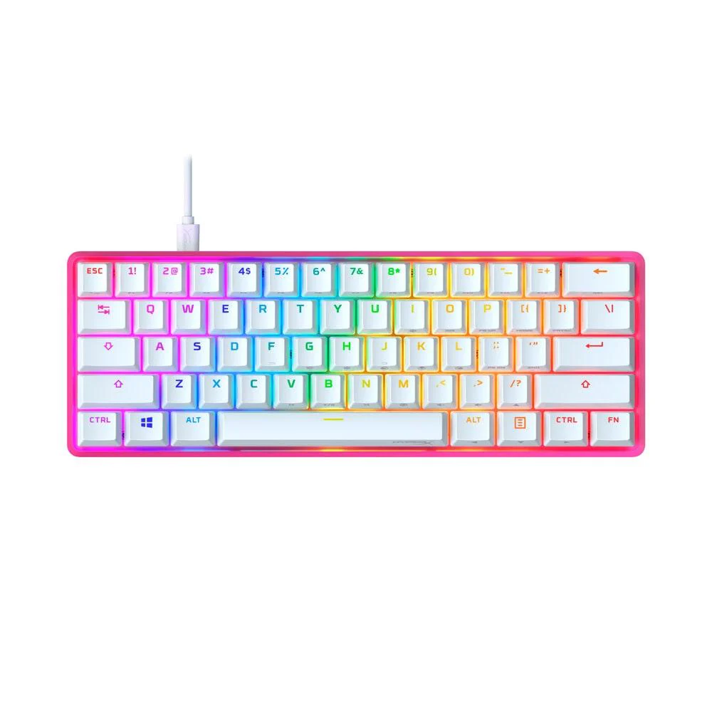 HyperX Alloy Origins 60 RGB Mechanical Gaming Keyboard (Pink) (Red Linear Switch) - Image 2