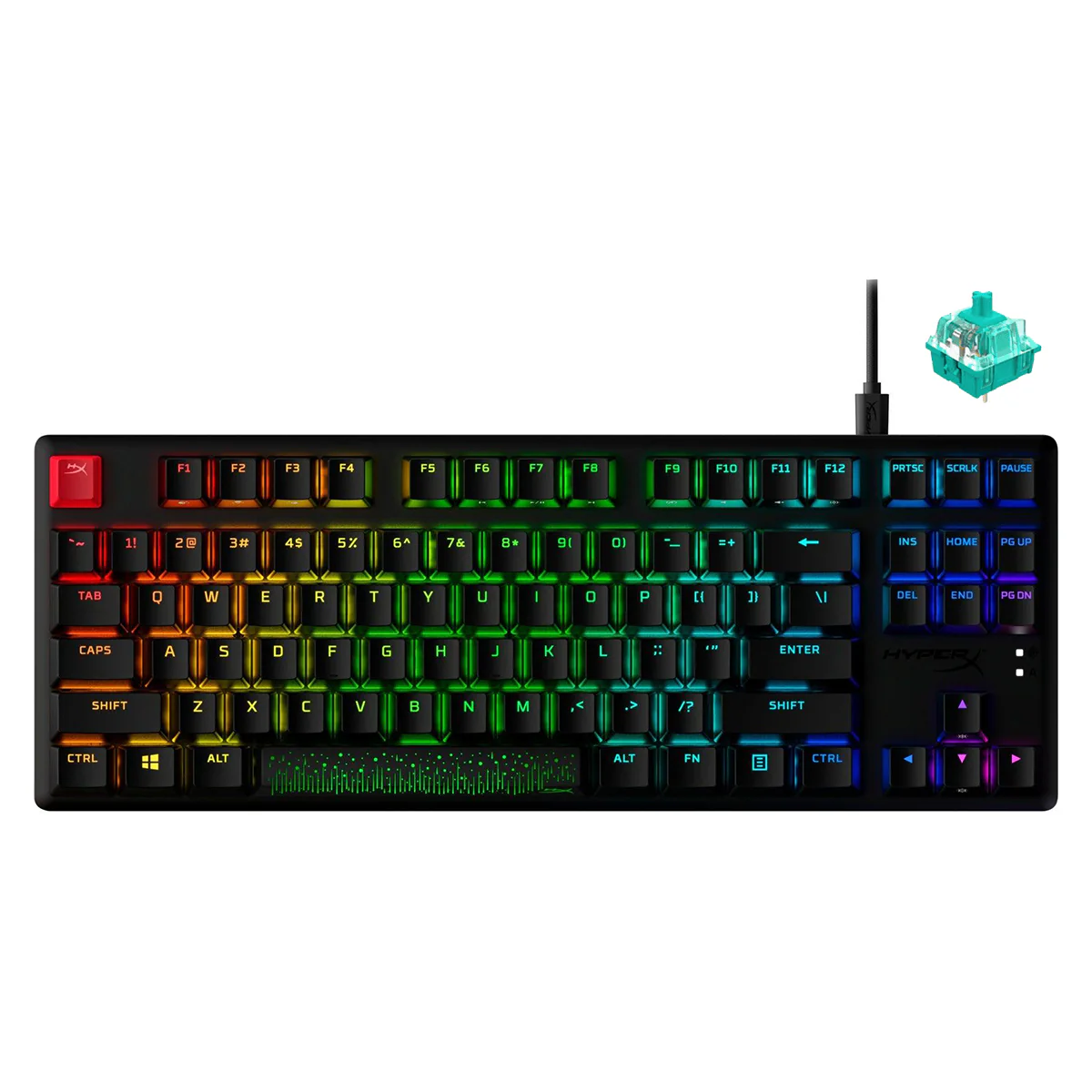 HYPERX Alloy Origins Core PBT RGB Mechanical Gaming Keyboard (Aqua Switch Tactile) for PC/PS5/PS4/XBOX SERIES X/S / XBOXONE (639N9AA#ABA)