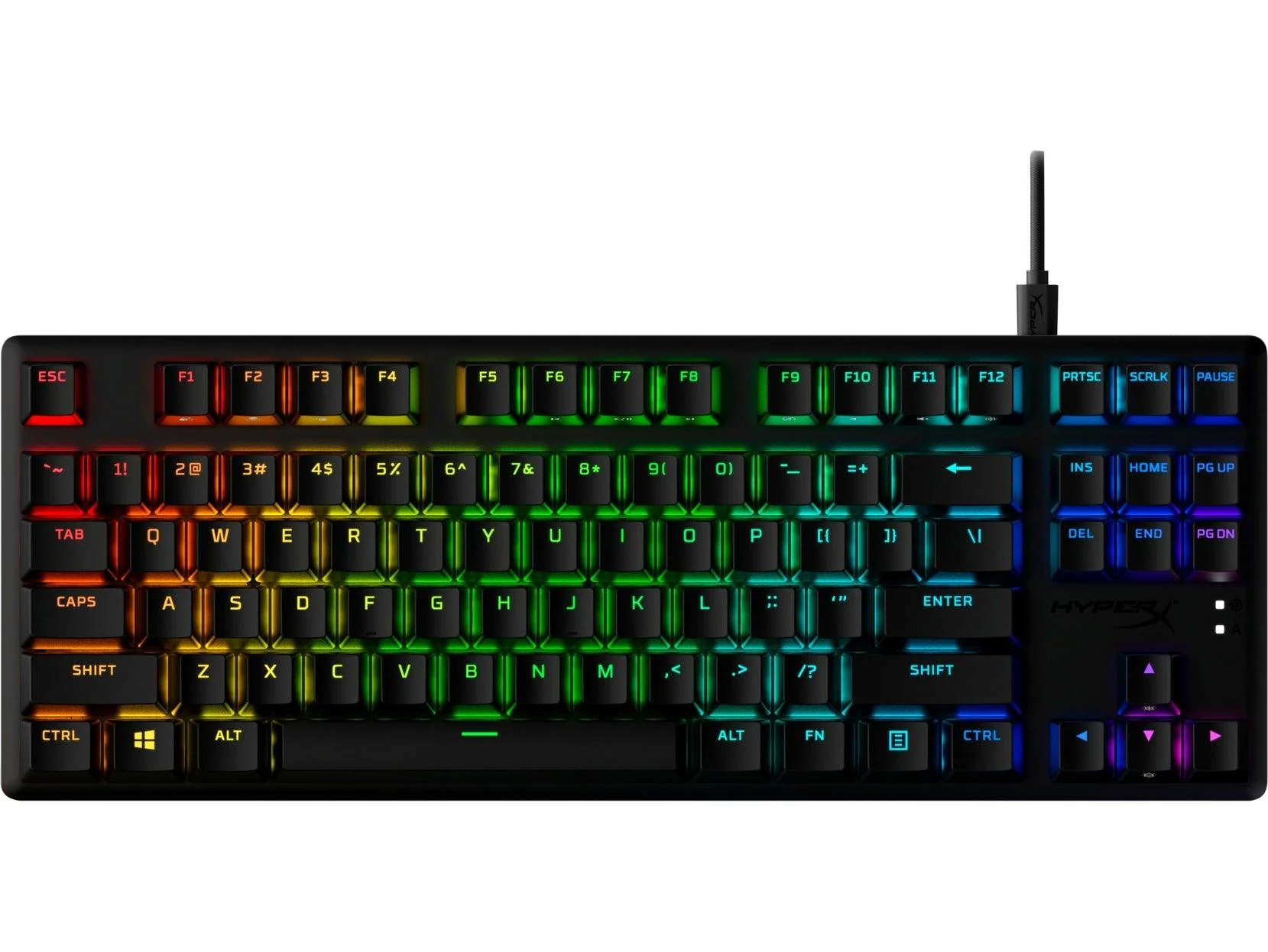 HYPERX Alloy Origins Core PBT RGB Mechanical Gaming Keyboard (Aqua Switch Tactile) for PC/PS5/PS4/XBOX SERIES X/S / XBOXONE (639N9AA#ABA) - Image 7