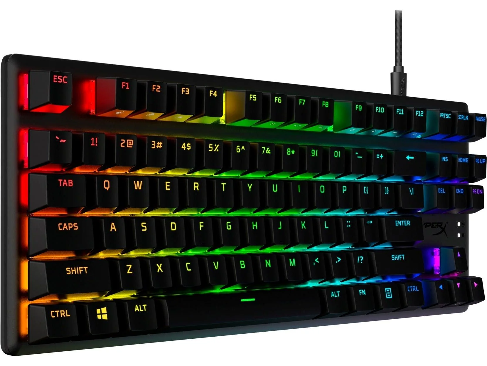 HYPERX Alloy Origins Core PBT RGB Mechanical Gaming Keyboard (Red Switch Linear) for PC/PS5/PS4/XBOX SERIES X/S / XBOXONE (639N7AA#ABA) - Image 3