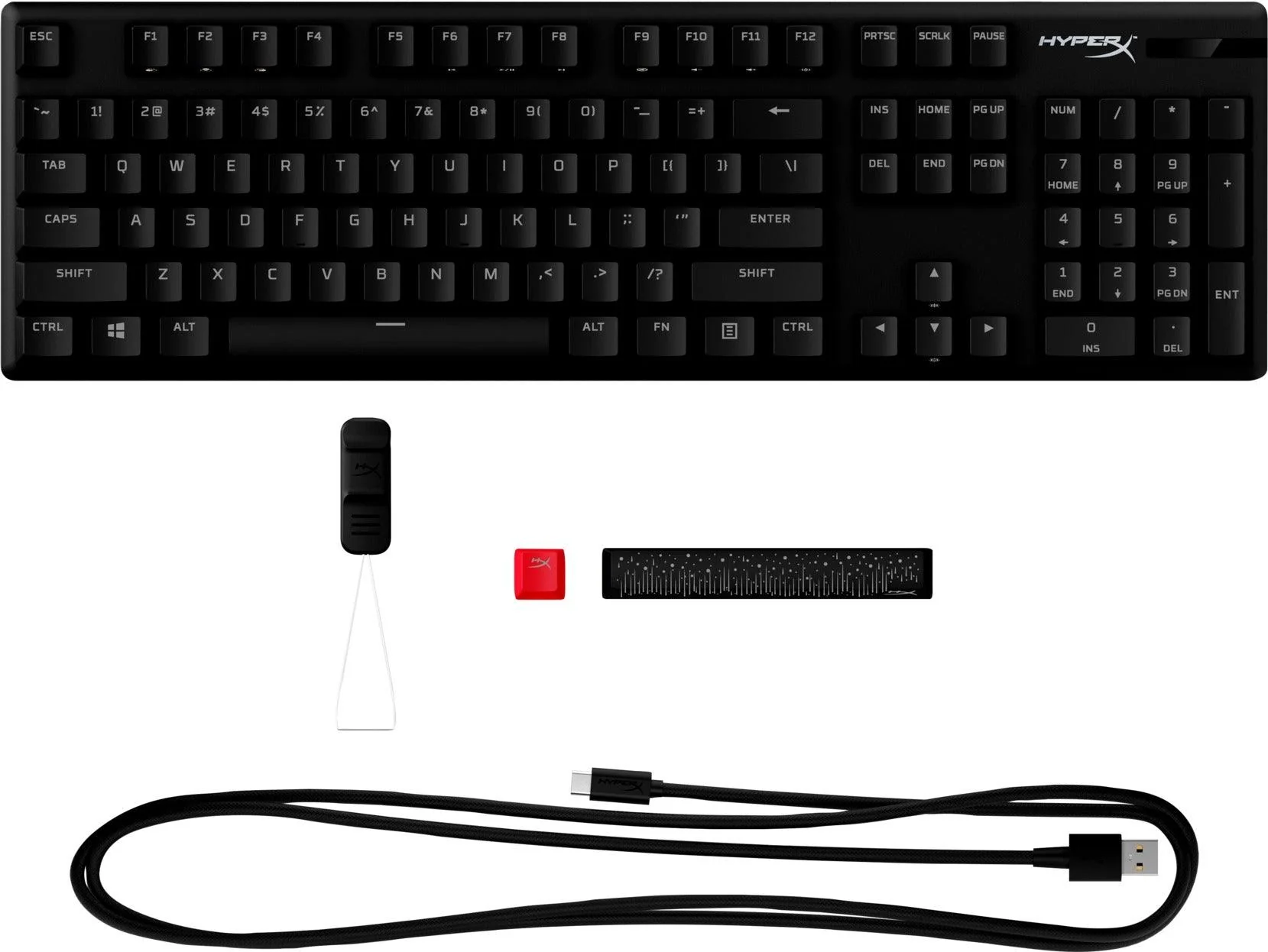 HYPERX Alloy Origins PBT RGB Mechanical Gaming Keyboard (Red Switch Linear) For PC/PS5/PS4/XBOX Series X/S / XBOXONE (639N3AA#ABA) - Image 3