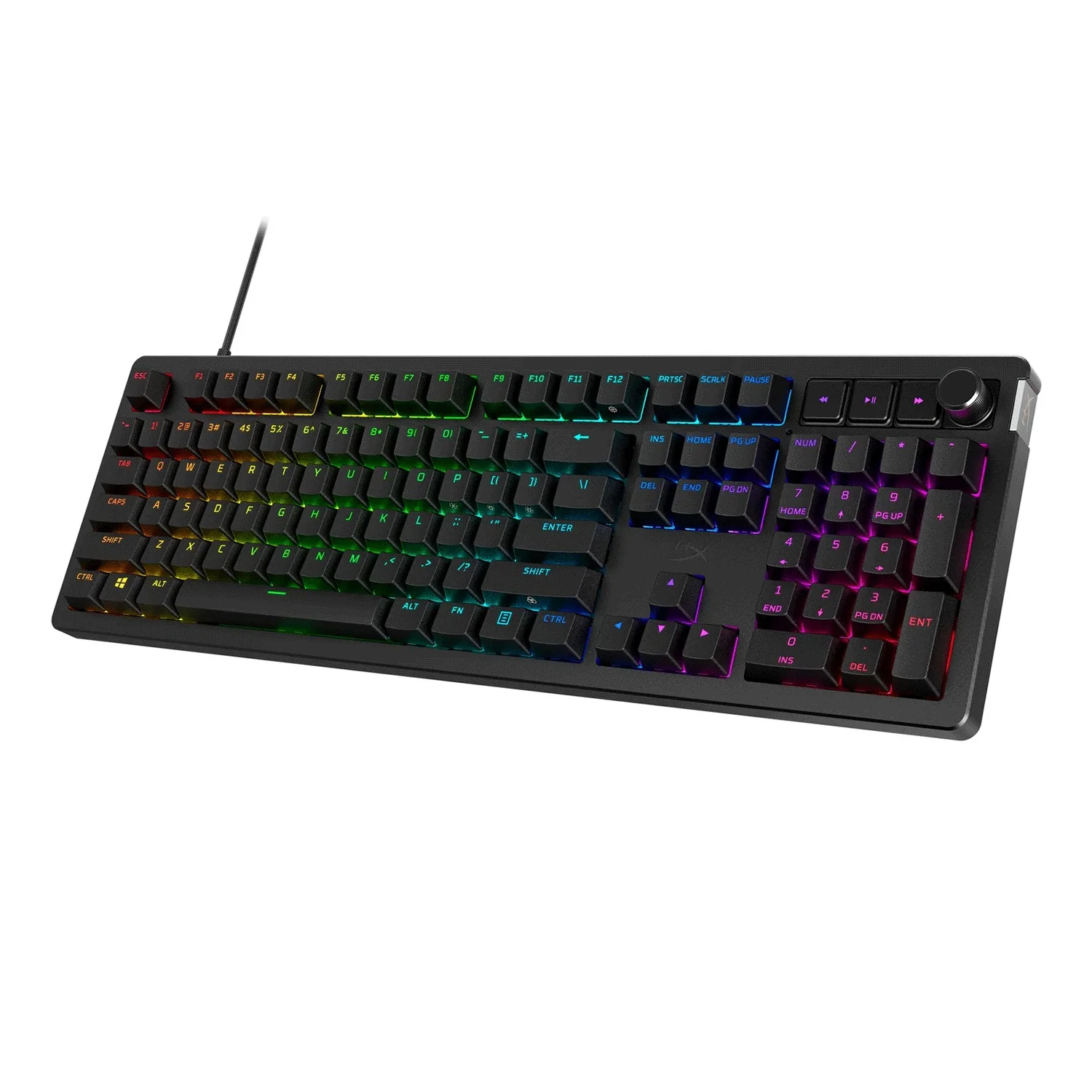 HyperX Alloy Rise Full-Size RGB Mechanical Gaming Keyboard Black (Red Linear Switch) (7G7A3AA#ABA) - Image 4