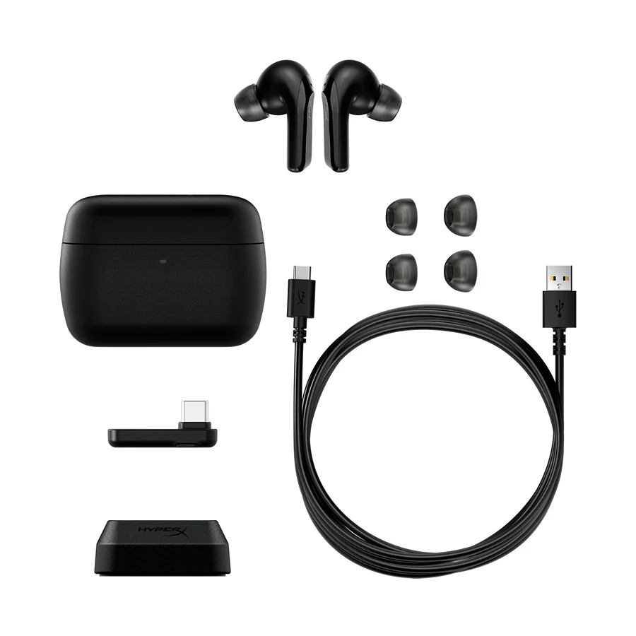 HyperX Cloud MIX Buds 2 Precision Noise Cancelling Wireless Gaming Earbuds (Black) (7D0A4AA) - Image 9