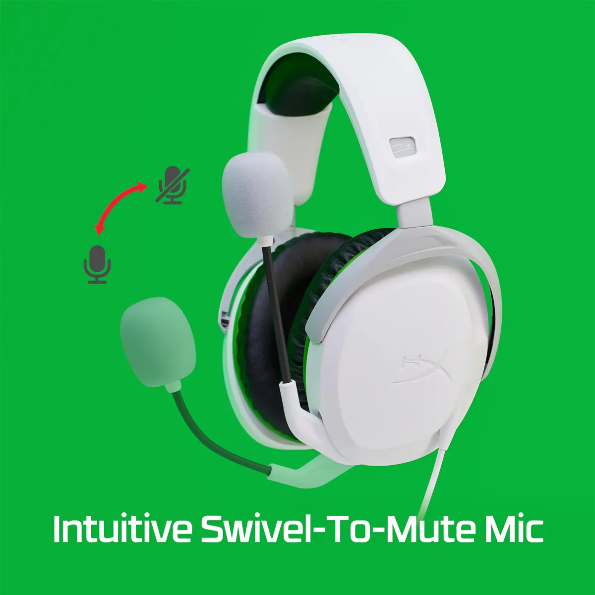 HyperX CloudX Stinger II Wired Headset for Xbox (White) (75X28AA) - Image 8