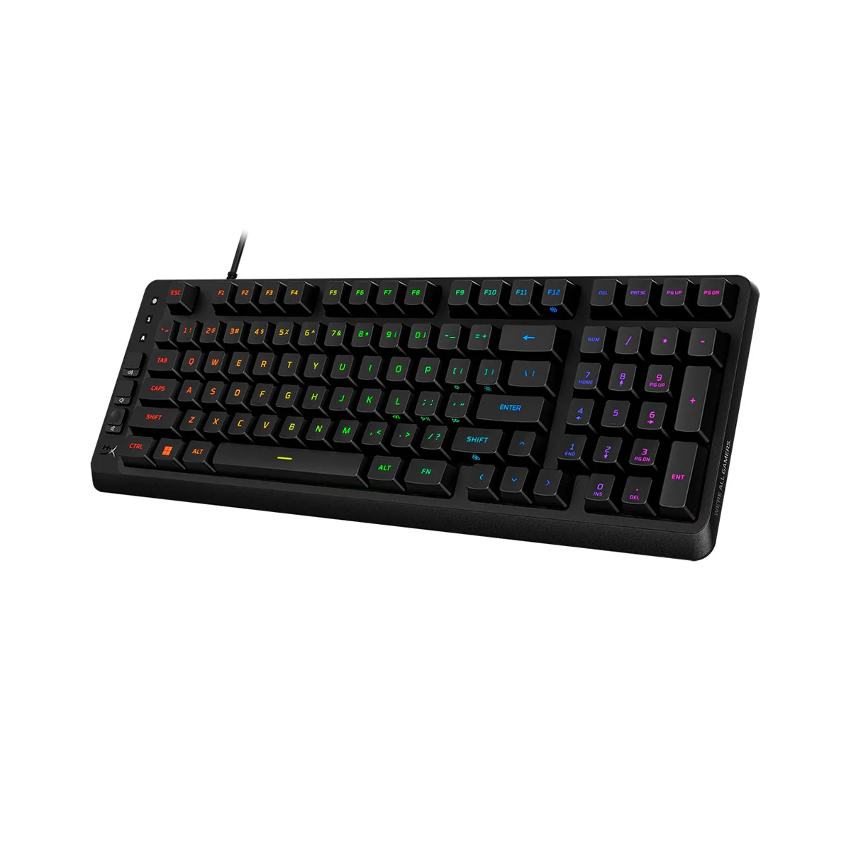 HyperX Eve 1800 Customizable RGB Profiles Wired Mechanical Gaming Keyboard (Black) (Membrane Switches) (B7JE0AA) - Image 3
