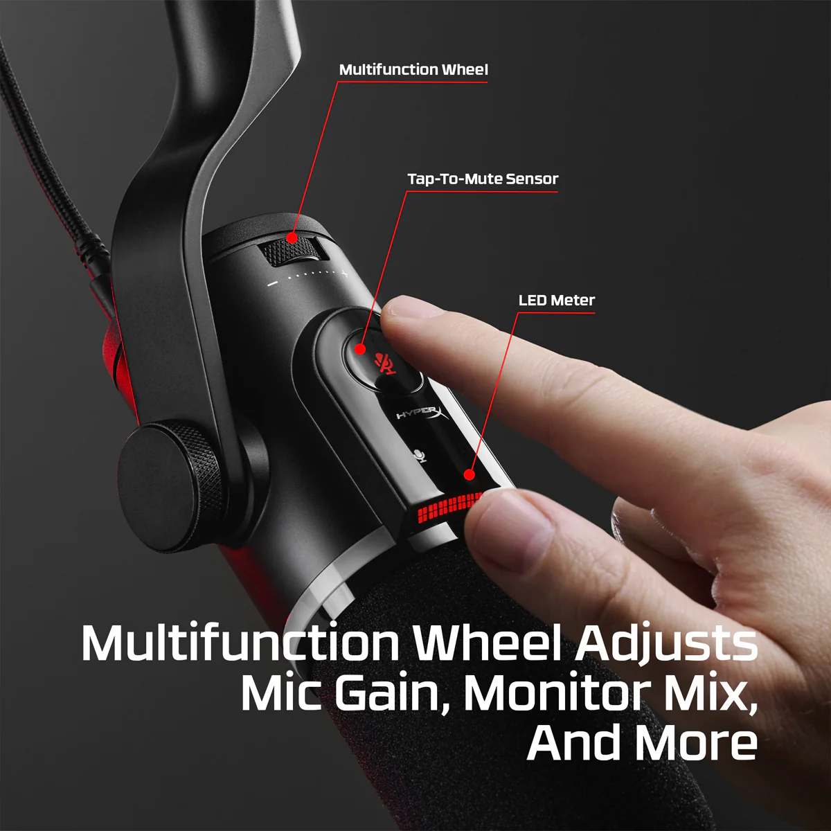 HyperX FlipCast Streaming USB/XLR Dynamic Microphone (B2CM1AA) - Image 4