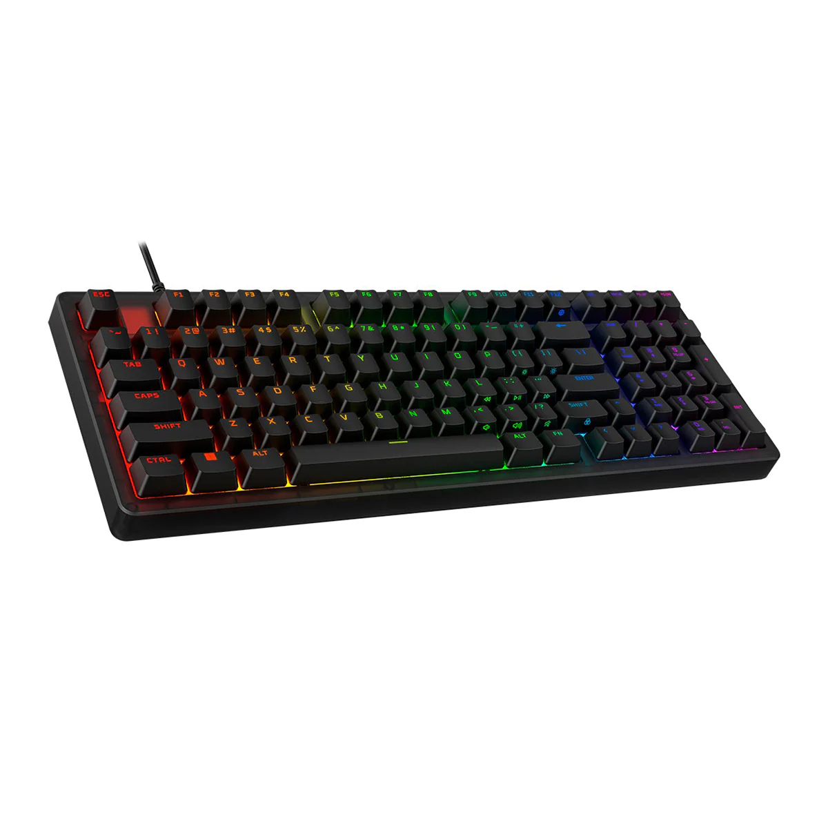 HyperX Origins 2 1800 RGB Swappable Housing Wired Mechanical Gaming Keyboard (Black) (Red Linear Switch) (B4QS4AA) - Image 15
