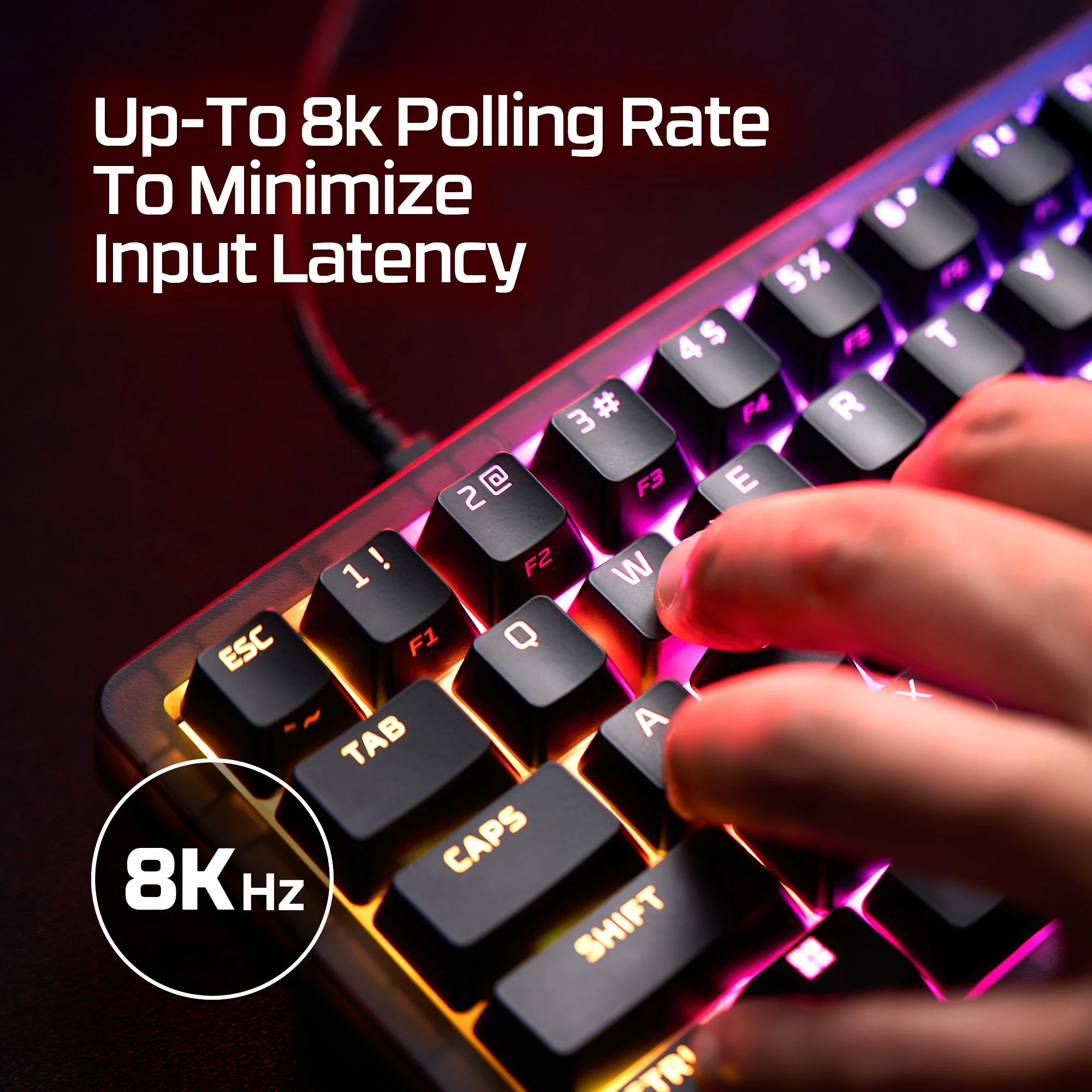 HyperX Origins 2 65 RGB Hot-Swappable Wired Mechanical Gaming Keyboard (Black) (Red Linear Switch) (B4QS3AA) - Image 7