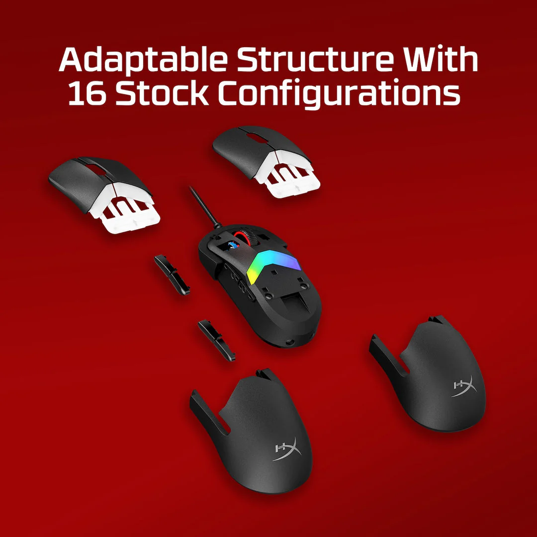 HyperX Pulsefire Saga Wired Gaming Mouse for PC/PS5/Xbox Series X/S (Black) (A2PB3AA) - Image 3