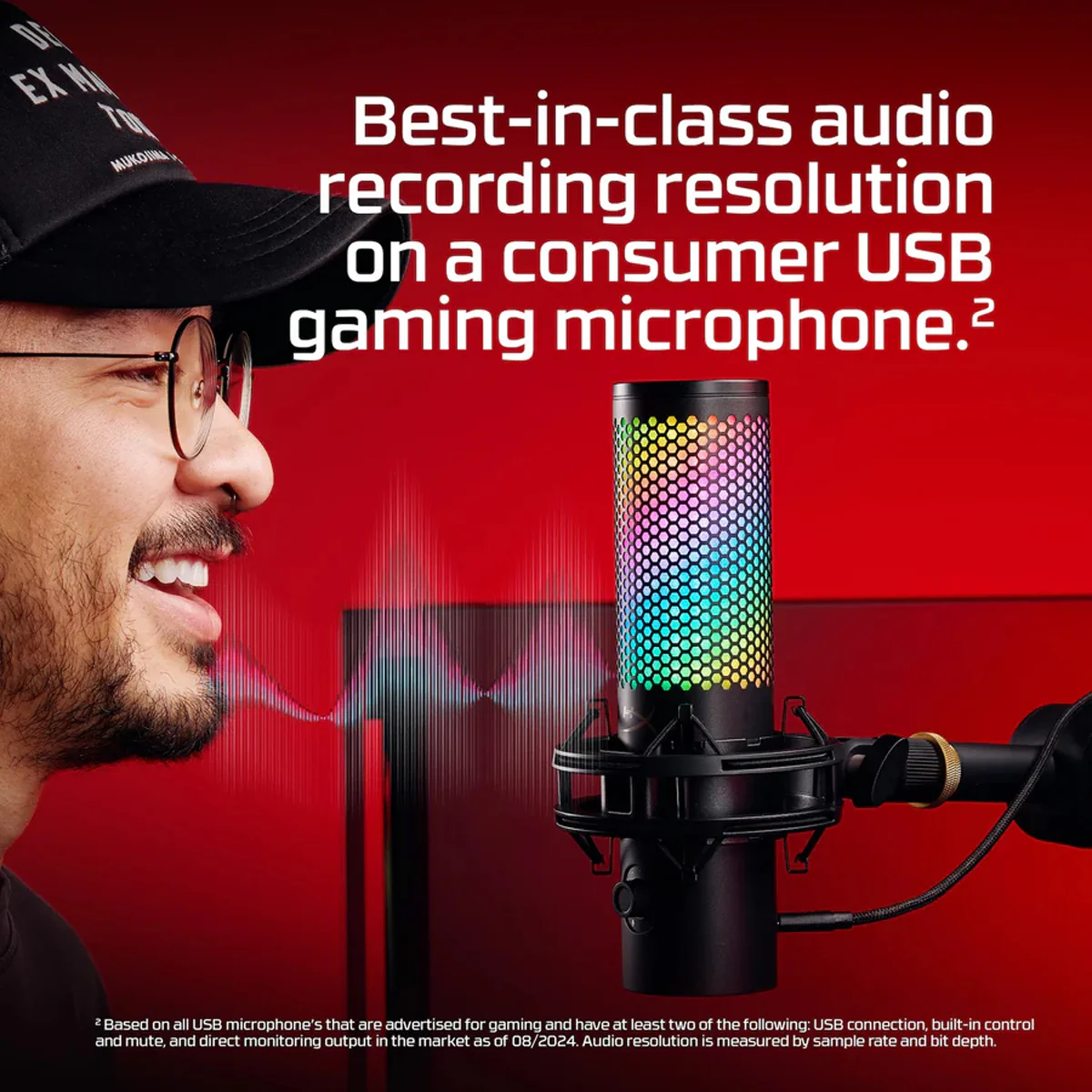 HyperX QuadCast 2 S USB Microphone for PC/ Mac (Black) (9A273AA) - Image 3