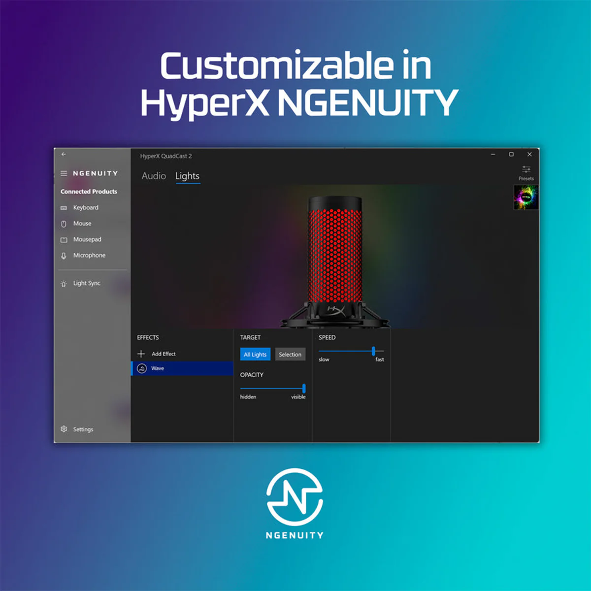 HyperX QuadCast 2 USB Microphone for PC/ Mac/ PS5/PS4 (Black) (872V1AA) - Image 12