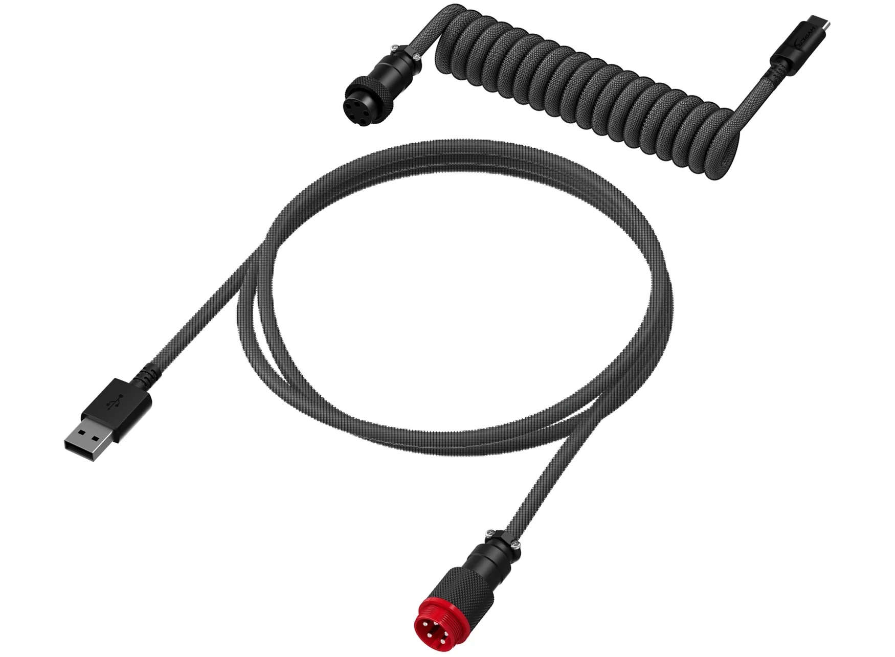 HyperX USB-C Coiled Cable (Gray/Black) (6J679AA) - Image 2