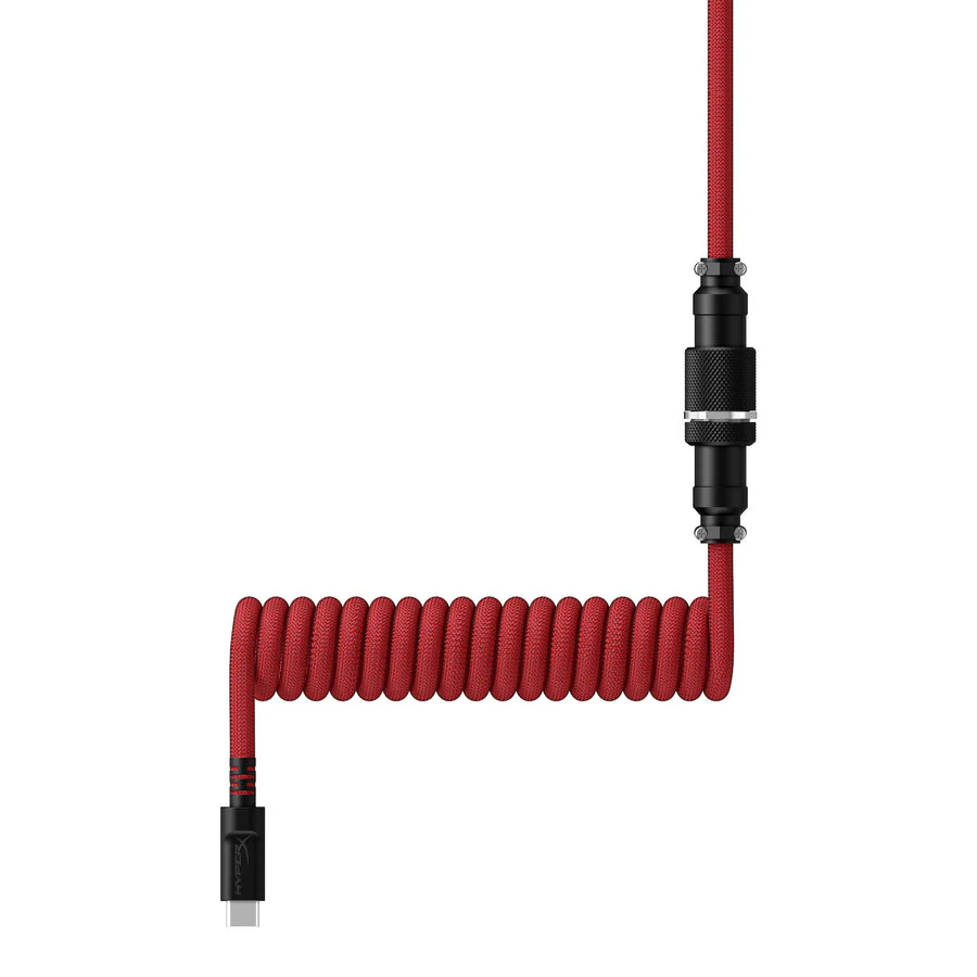 HyperX USB-C Coiled Cable (Red/Black) - Image 2