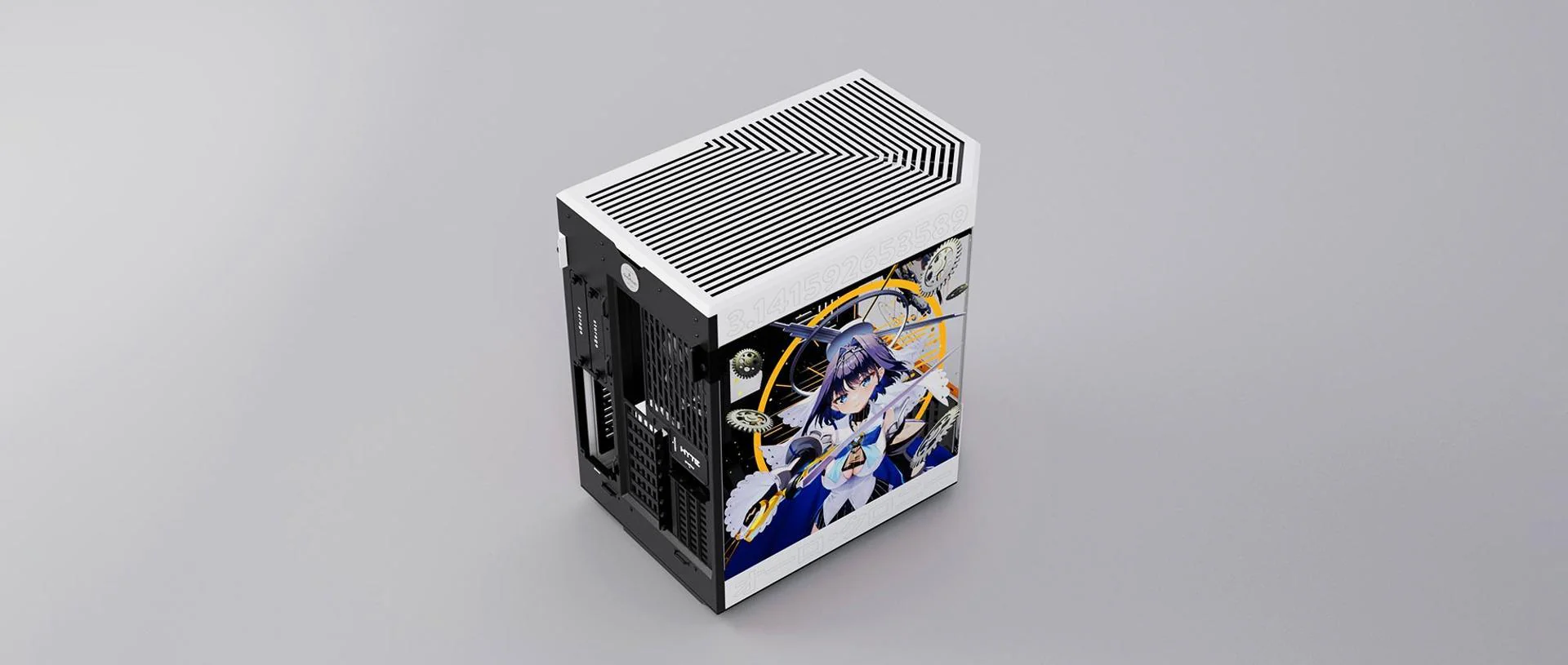 Hyte Ouro Kronii Y60 Dual Chamber Mid-Tower ATX Modern Aesthetic Case + Desk Pad Bundle - Image 4