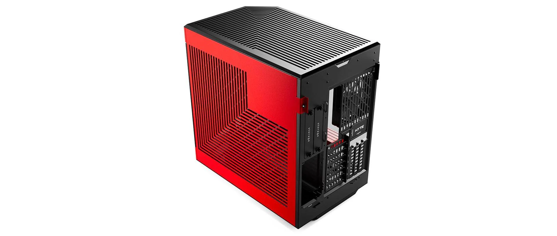 Hyte Y60 Dual Chamber Mid-Tower ATX Modern Aesthetic Case (Black/Red) - Image 2