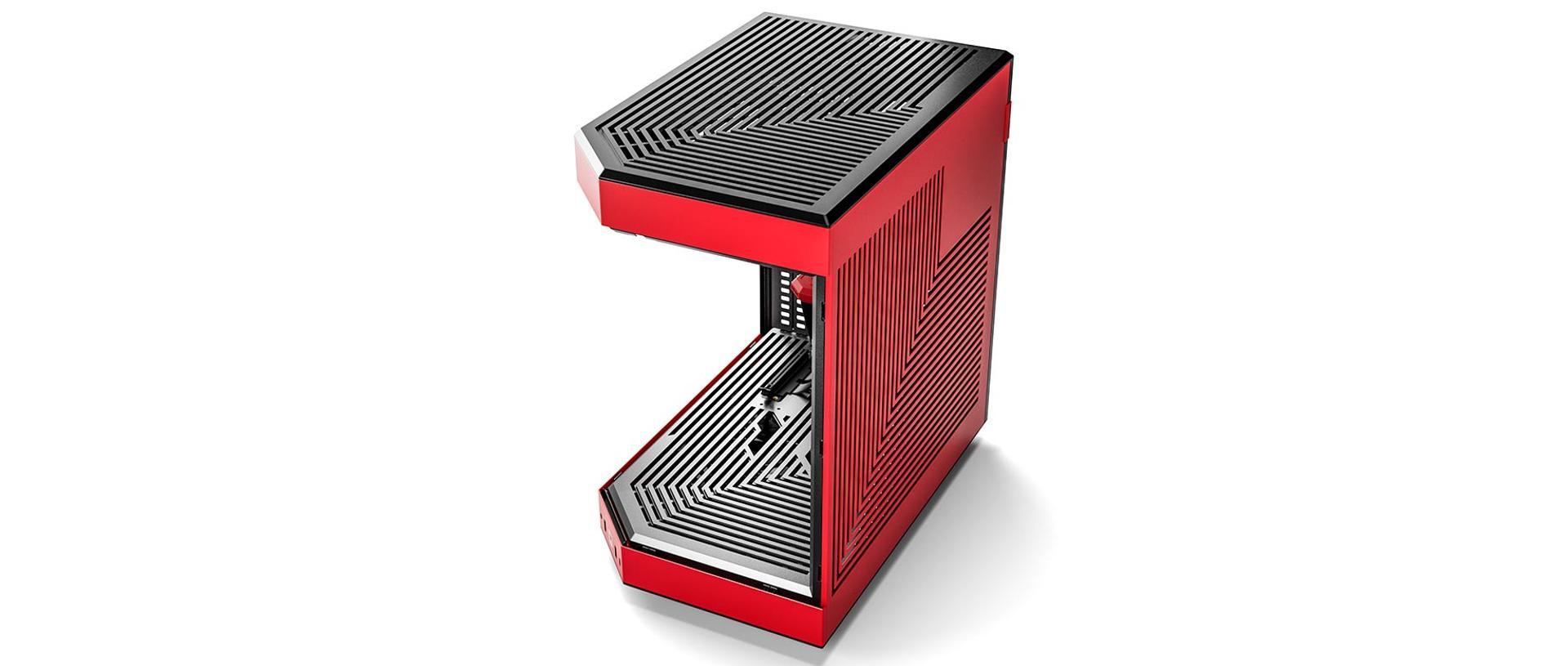 Hyte Y60 Dual Chamber Mid-Tower ATX Modern Aesthetic Case (Black/Red) - Image 6