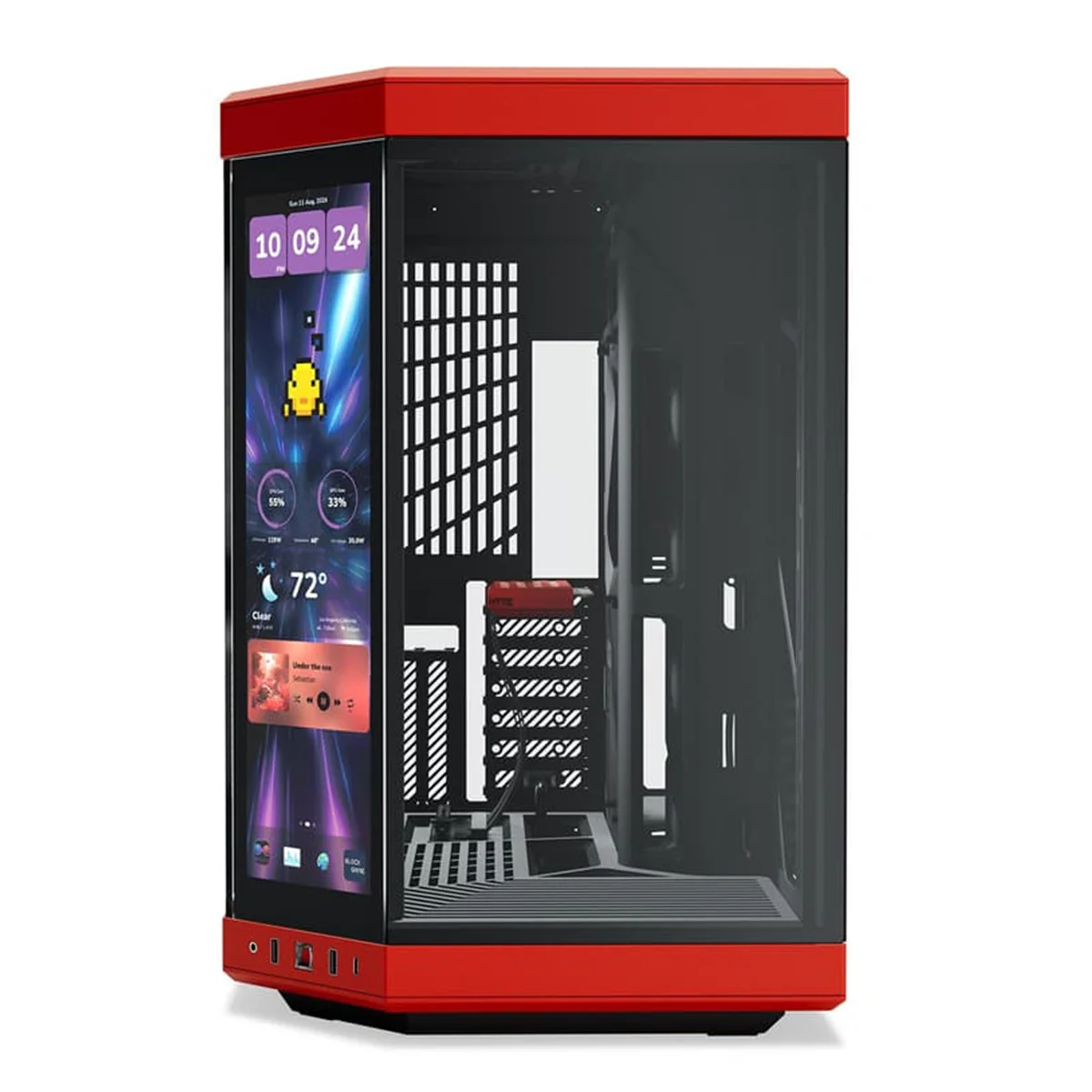 Hyte Y70 Touch Infinite Modern Aesthetic Case  (Pitch Black, Black Cherry, Panda, Snow White) - Image 9