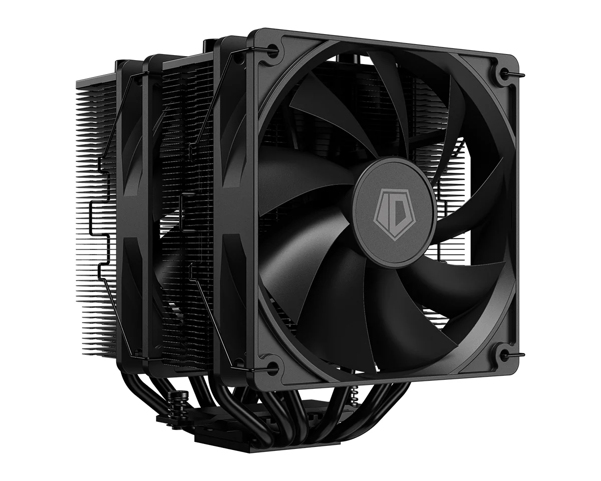 ID-Cooling SE-206-XT Twin Tower CPU Cooler with 2x120mm PWM Fan (Black, White) - Image 2
