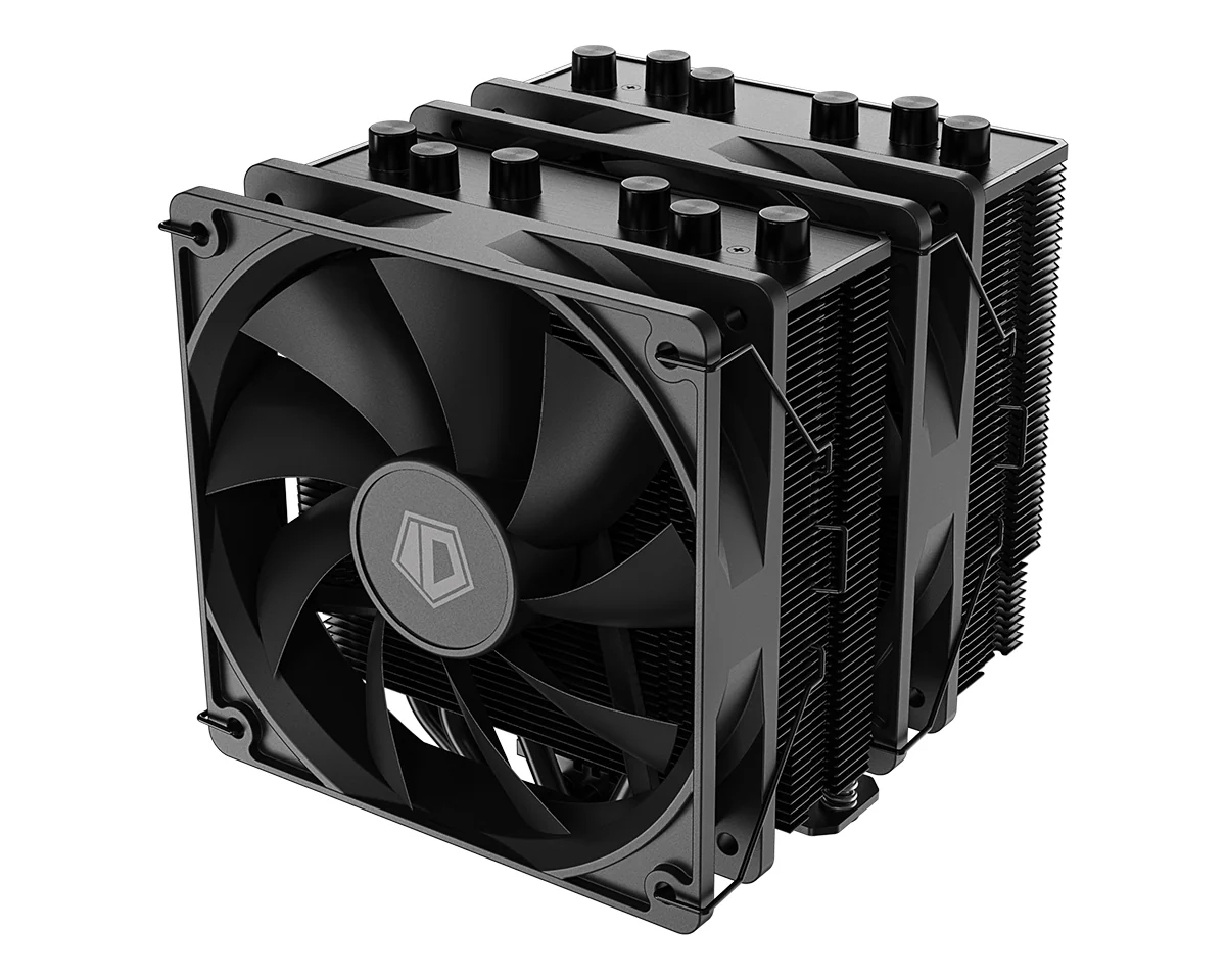 ID-Cooling SE-206-XT Twin Tower CPU Cooler with 2x120mm PWM Fan (Black, White) - Image 4