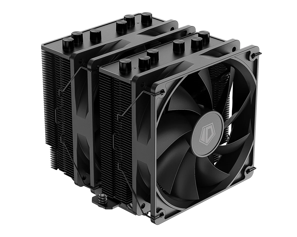 ID-Cooling SE-206-XT Twin Tower CPU Cooler with 2x120mm PWM Fan (Black, White) - Image 5