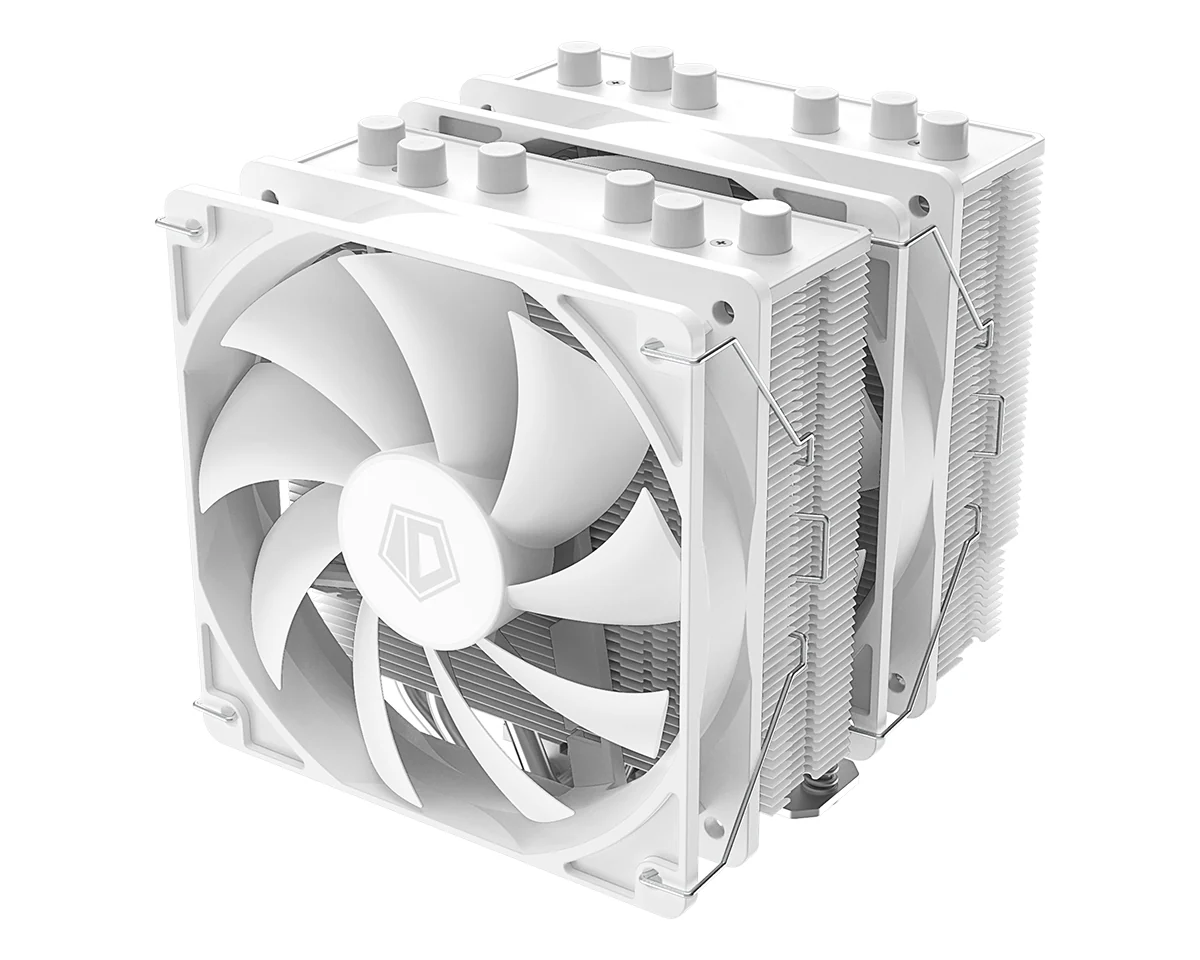 ID-Cooling SE-206-XT Twin Tower CPU Cooler with 2x120mm PWM Fan (Black, White) - Image 9