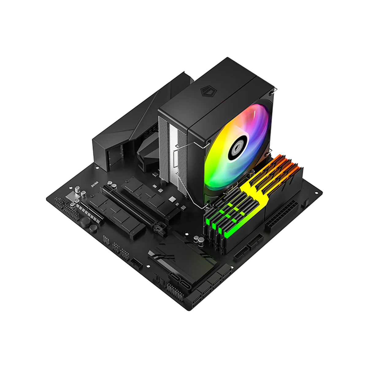 ID-Cooling SE-214-XT V2 ARGB CPU Cooler with 120mm PWM Fan (Black) - Image 10