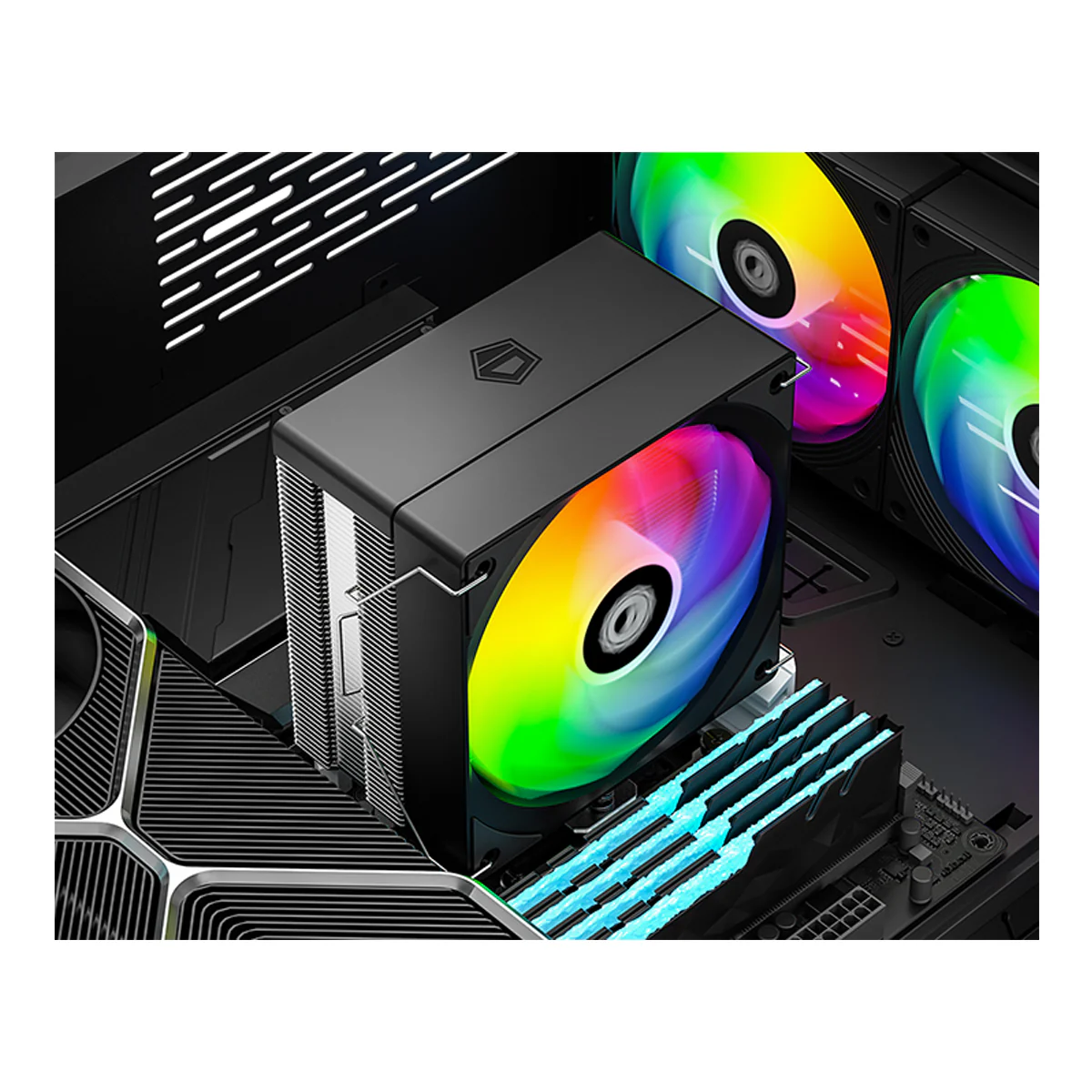ID-Cooling SE-214-XT V2 ARGB CPU Cooler with 120mm PWM Fan (Black) - Image 13