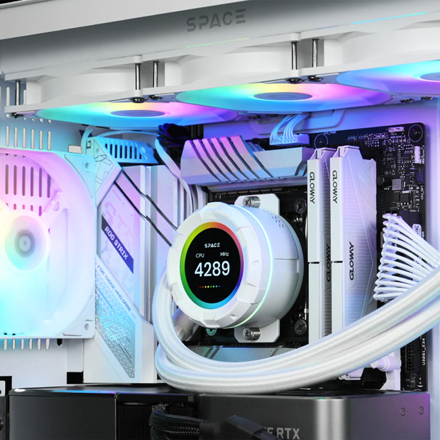 ID-Cooling SL360 XE LCD AIO Liquid CPU Cooler (Black, White) - Image 24