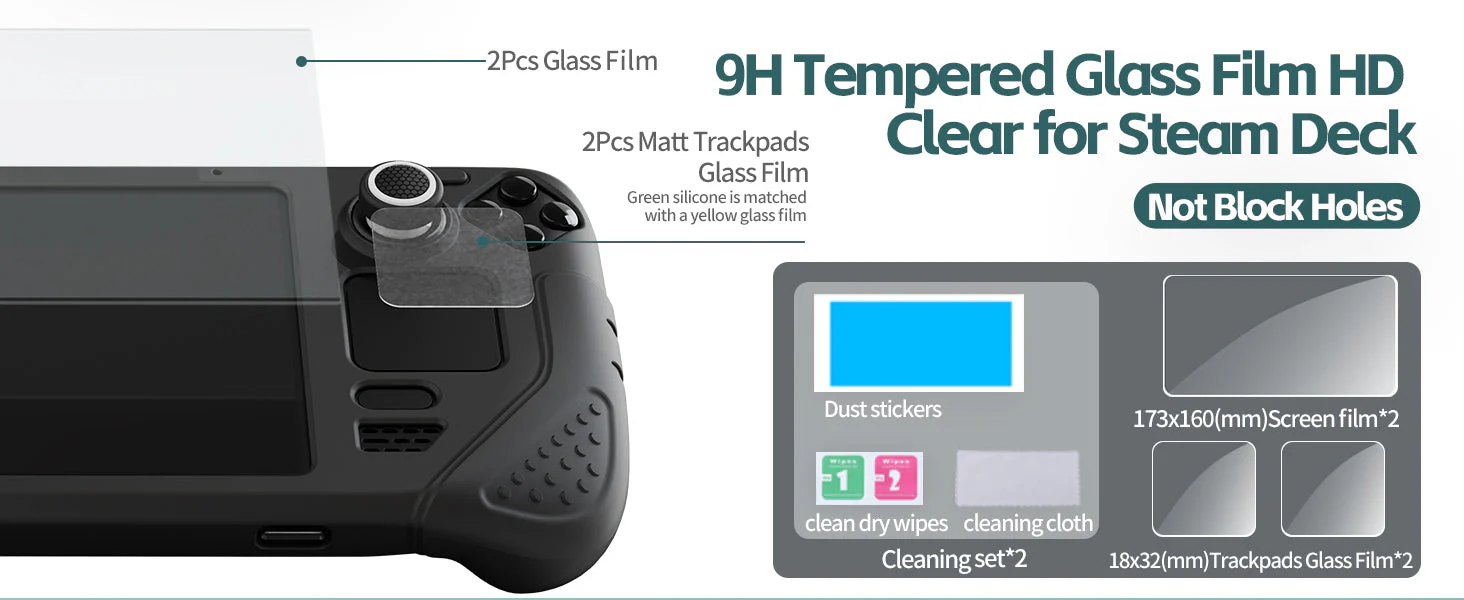 IINE 9 In 1 Accessories Bundle For Steam Deck (Green) (L689) - Image 4