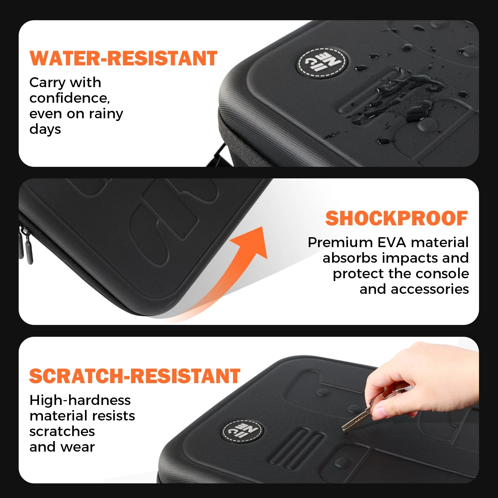 IINE All-in-One Carrying Case for Nintendo Switch 2 (Black) L1206 - Image 6