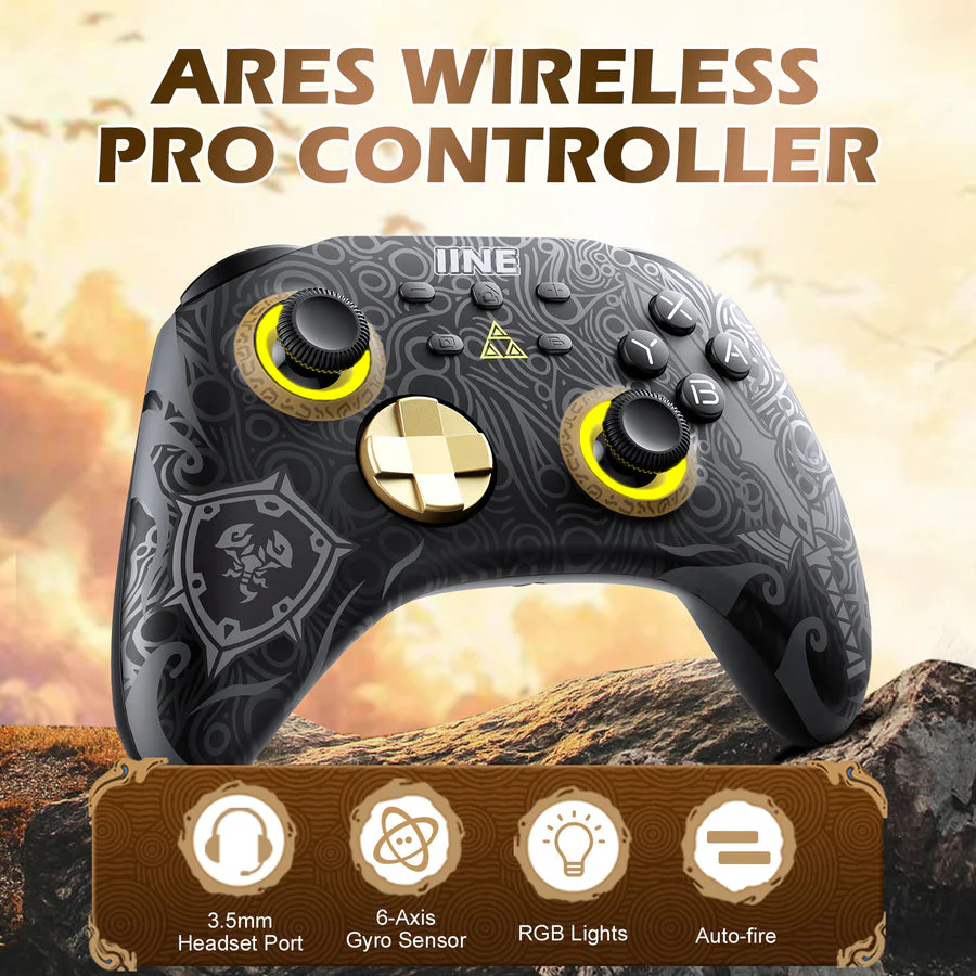 IINE Ares Zelda Wireless Pro Controller For N-Switch (L760) - Image 2