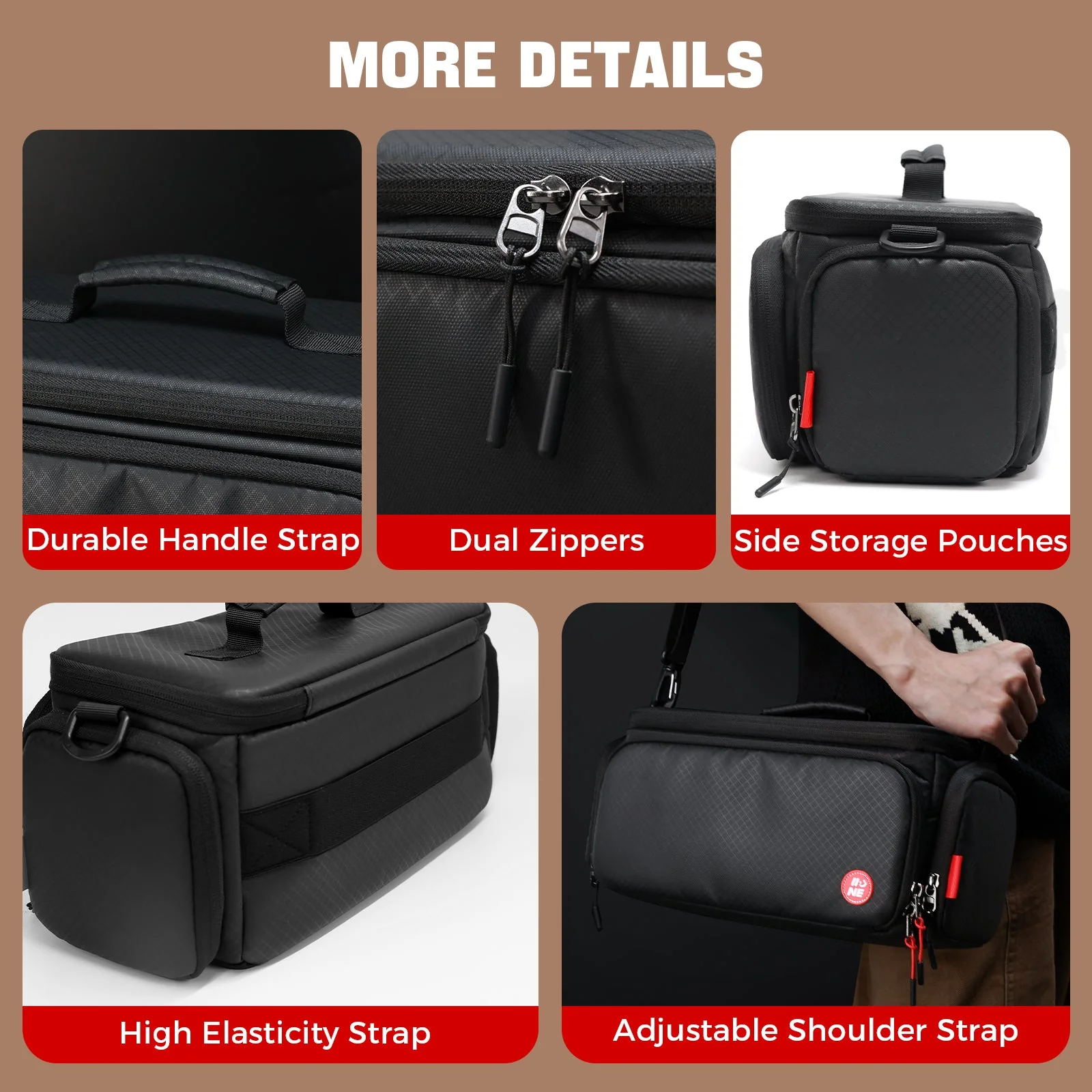 IINE Carrying Storage Bag for Nintendo Switch 2 (Black) (L1122) - Image 9