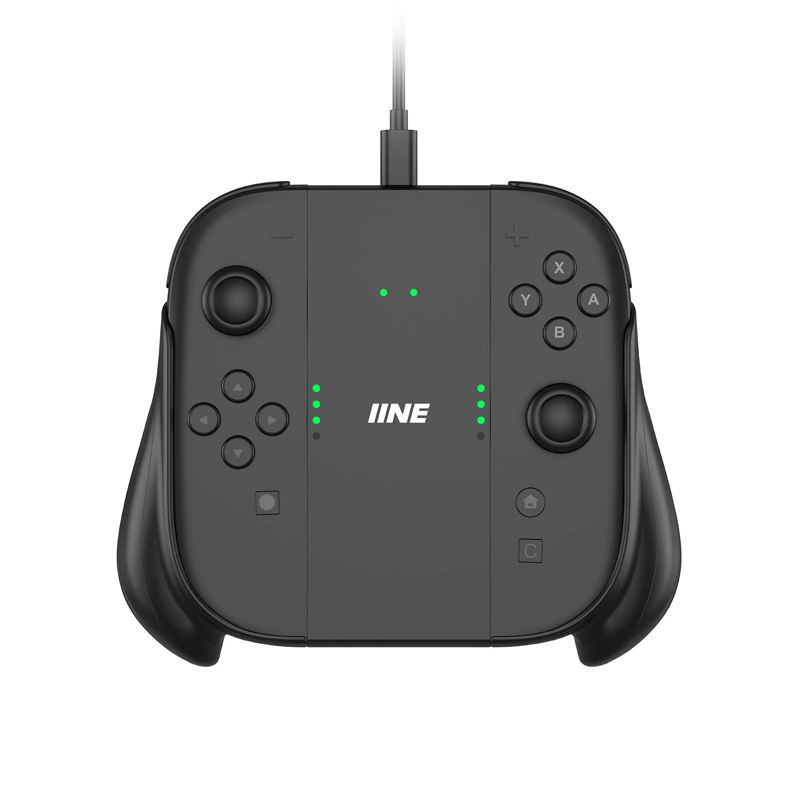 IINE Charging Grip with Remappable Buttons for Nintendo Switch 2 (Black) (L1219)