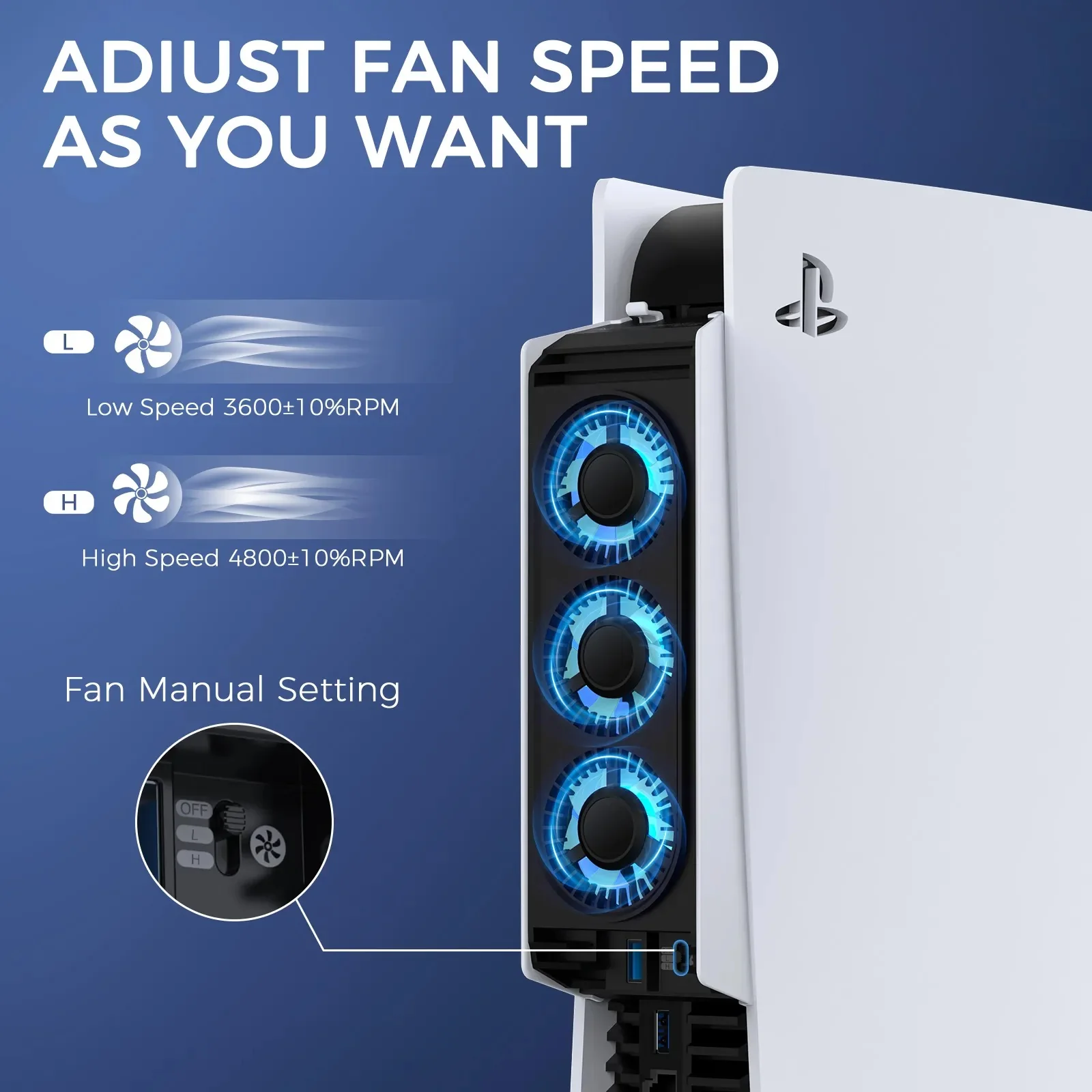 IINE Cooling Fan For PS5 (L847) - Image 6