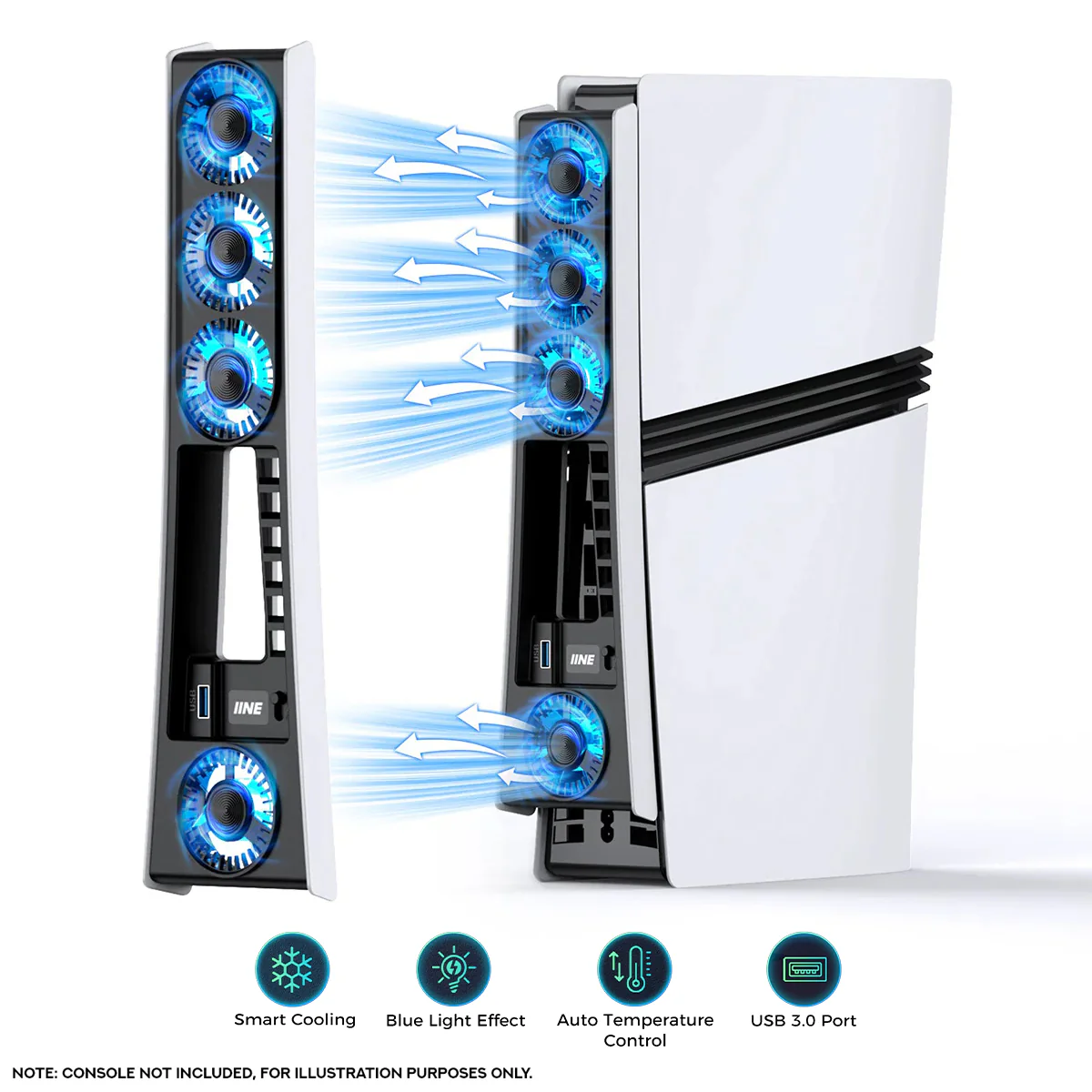 IINE Cooling Fan for PS5 Pro (L1108)