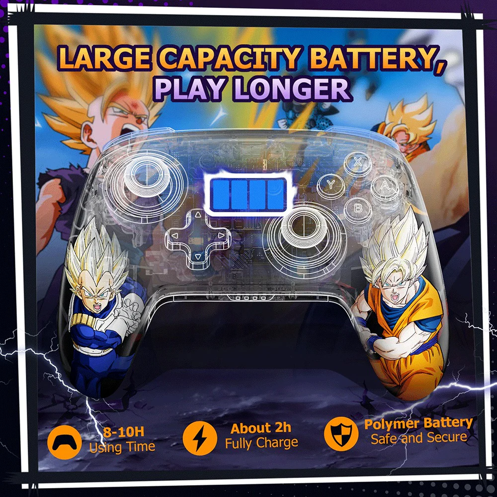 IINE Dragon Ball Z Wireless Controller For Switch / Switch OLED (L828) - Image 3