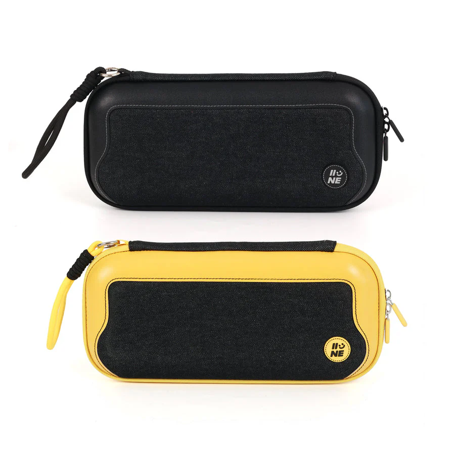 IINE EVA Carrying Storage Bag for Nintendo Switch 2 (Black, Yellow/Back) - Image 10